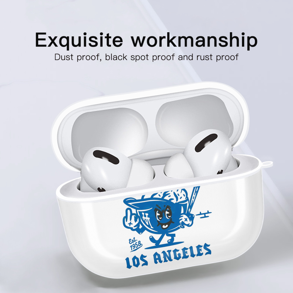  AirPods Pro Hard Case White With Keychain, Durable Flexible PC, Precise Cutouts, Anti-Fingerprint, Yellowing & Scratch Resistant, Full Protection, Washable