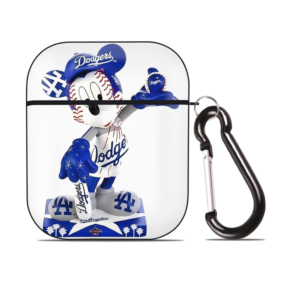  AirPods 2 Case Hard Shell Black, Flexible PC Material, Precise Cutouts, Full Protection, Anti-Fingerprint, Washable, Includes Keychain – Durable & Slim Design