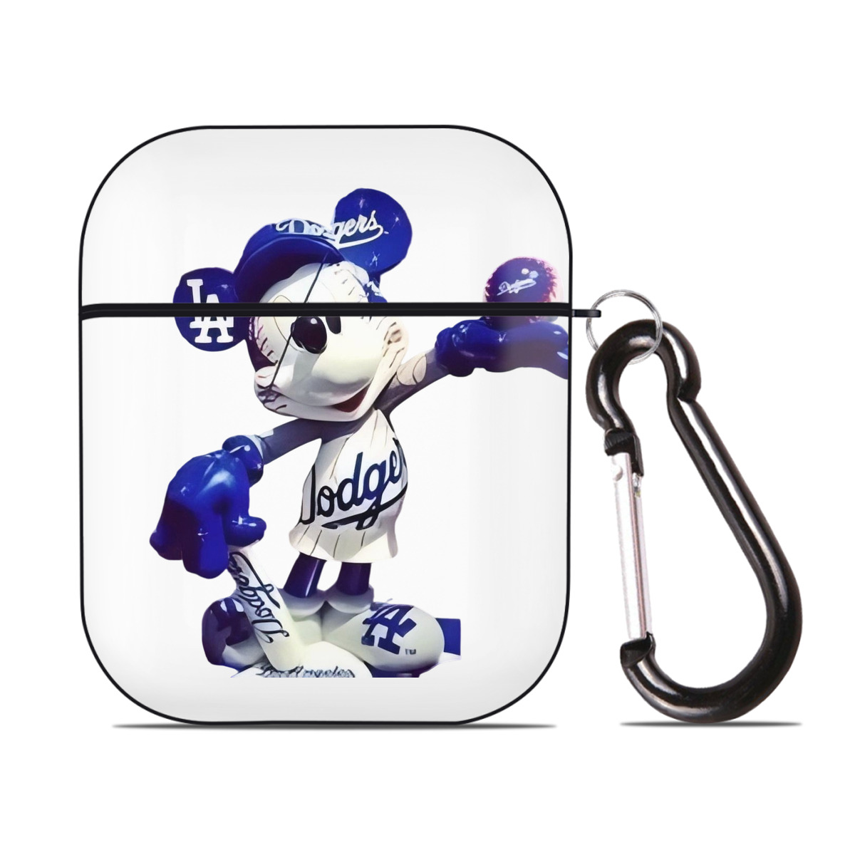  AirPods 2 Case Hard Shell Black, Flexible PC Material, Precise Cutouts, Full Protection, Anti-Fingerprint, Washable, Includes Keychain – Durable & Slim Design