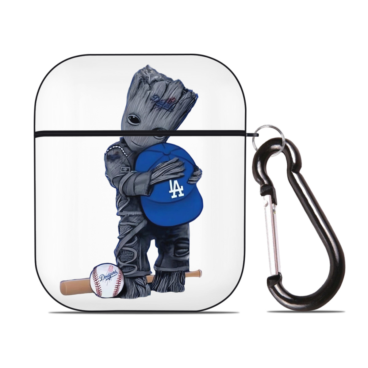  AirPods 2 Case Hard Shell Black, Flexible PC Material, Precise Cutouts, Full Protection, Anti-Fingerprint, Washable, Includes Keychain – Durable & Slim Design