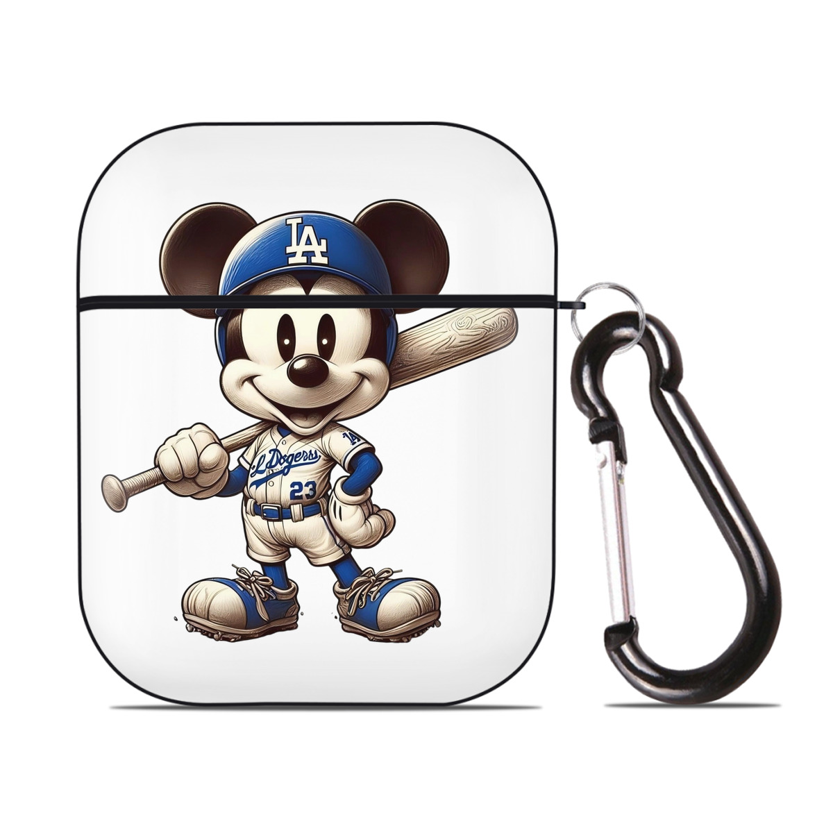  AirPods 2 Case Hard Shell Black, Flexible PC Material, Precise Cutouts, Full Protection, Anti-Fingerprint, Washable, Includes Keychain – Durable & Slim Design