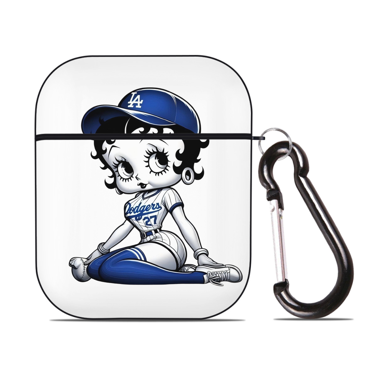  AirPods 2 Case Hard Shell Black, Flexible PC Material, Precise Cutouts, Full Protection, Anti-Fingerprint, Washable, Includes Keychain – Durable & Slim Design