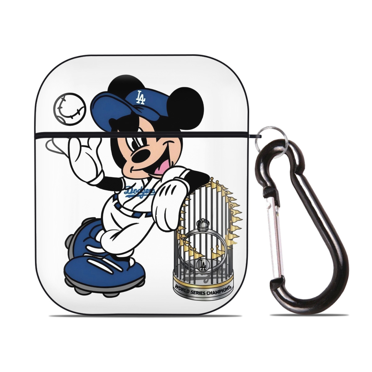  AirPods 2 Case Hard Shell Black, Flexible PC Material, Precise Cutouts, Full Protection, Anti-Fingerprint, Washable, Includes Keychain – Durable & Slim Design