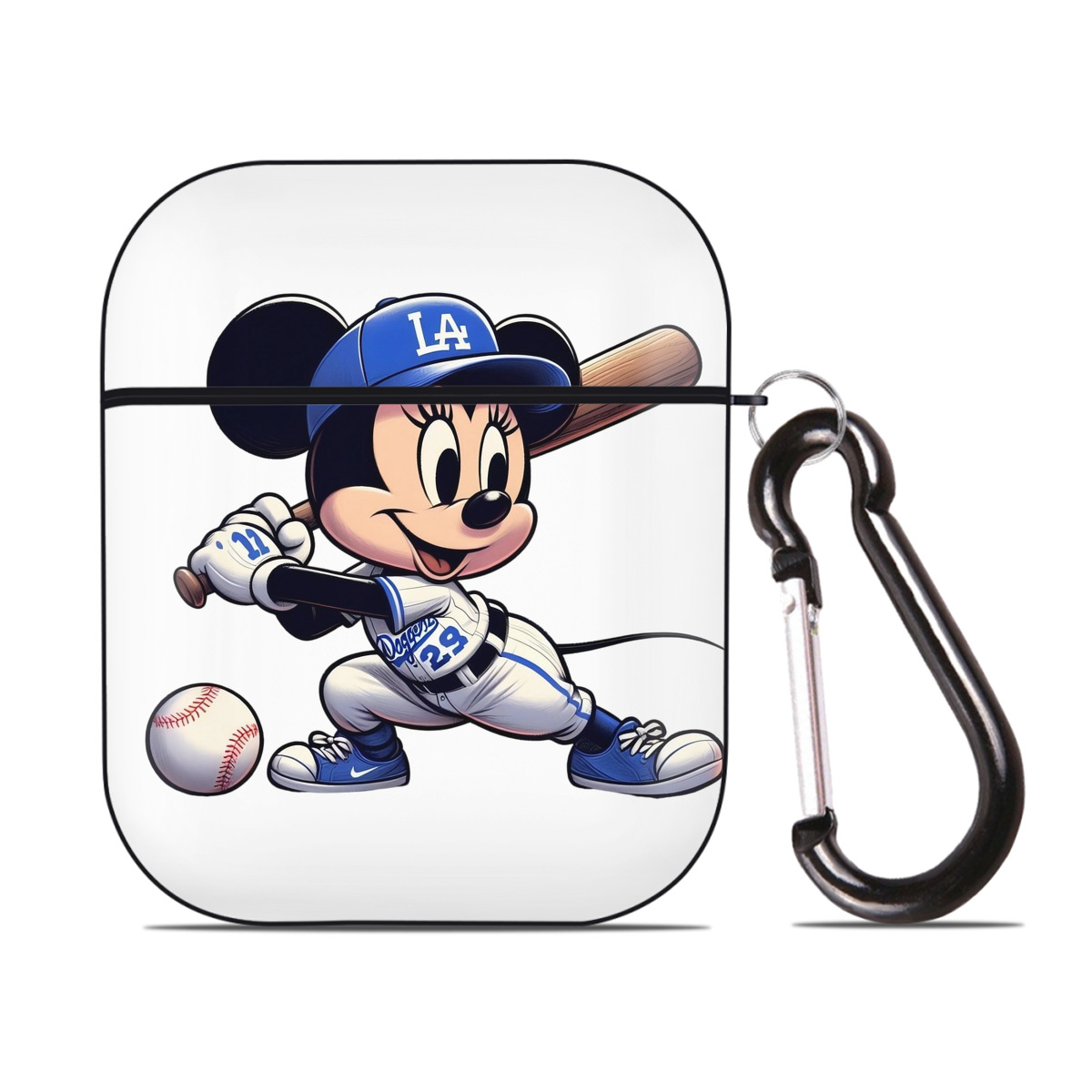  AirPods 2 Case Hard Shell Black, Flexible PC Material, Precise Cutouts, Full Protection, Anti-Fingerprint, Washable, Includes Keychain – Durable & Slim Design