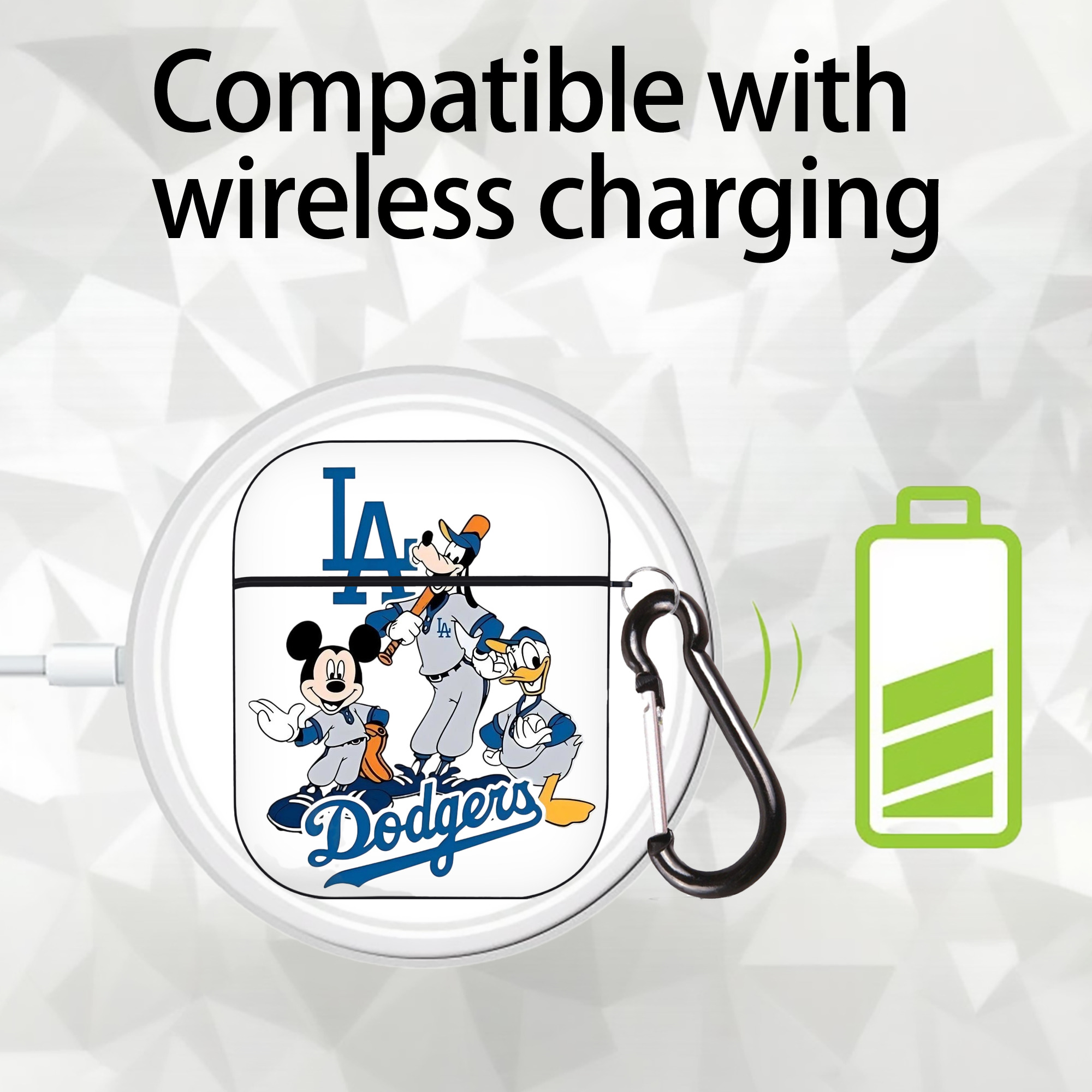  AirPods 2 Case Hard Shell Black, Flexible PC Material, Precise Cutouts, Full Protection, Anti-Fingerprint, Washable, Includes Keychain – Durable & Slim Design