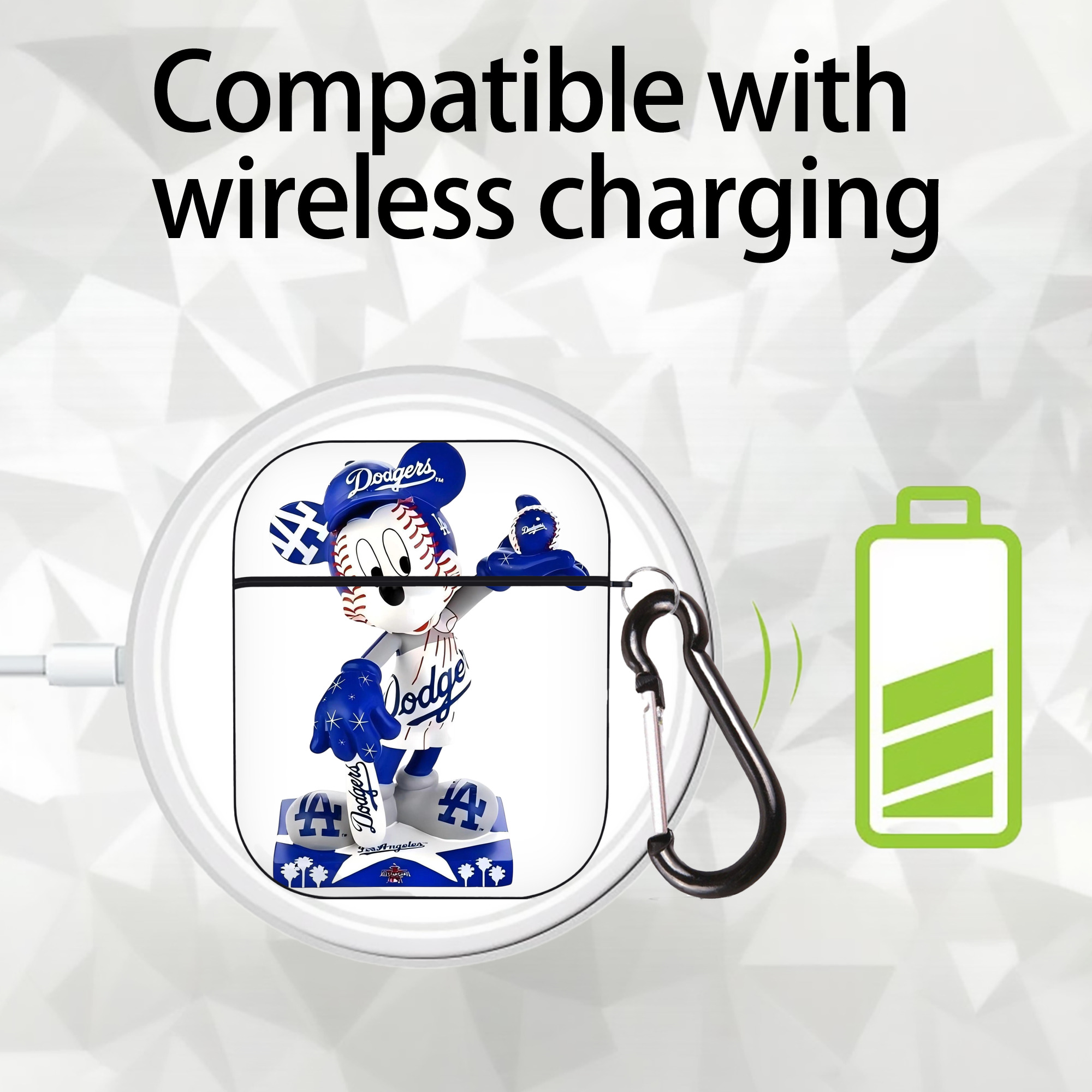  AirPods 2 Case Hard Shell Black, Flexible PC Material, Precise Cutouts, Full Protection, Anti-Fingerprint, Washable, Includes Keychain – Durable & Slim Design