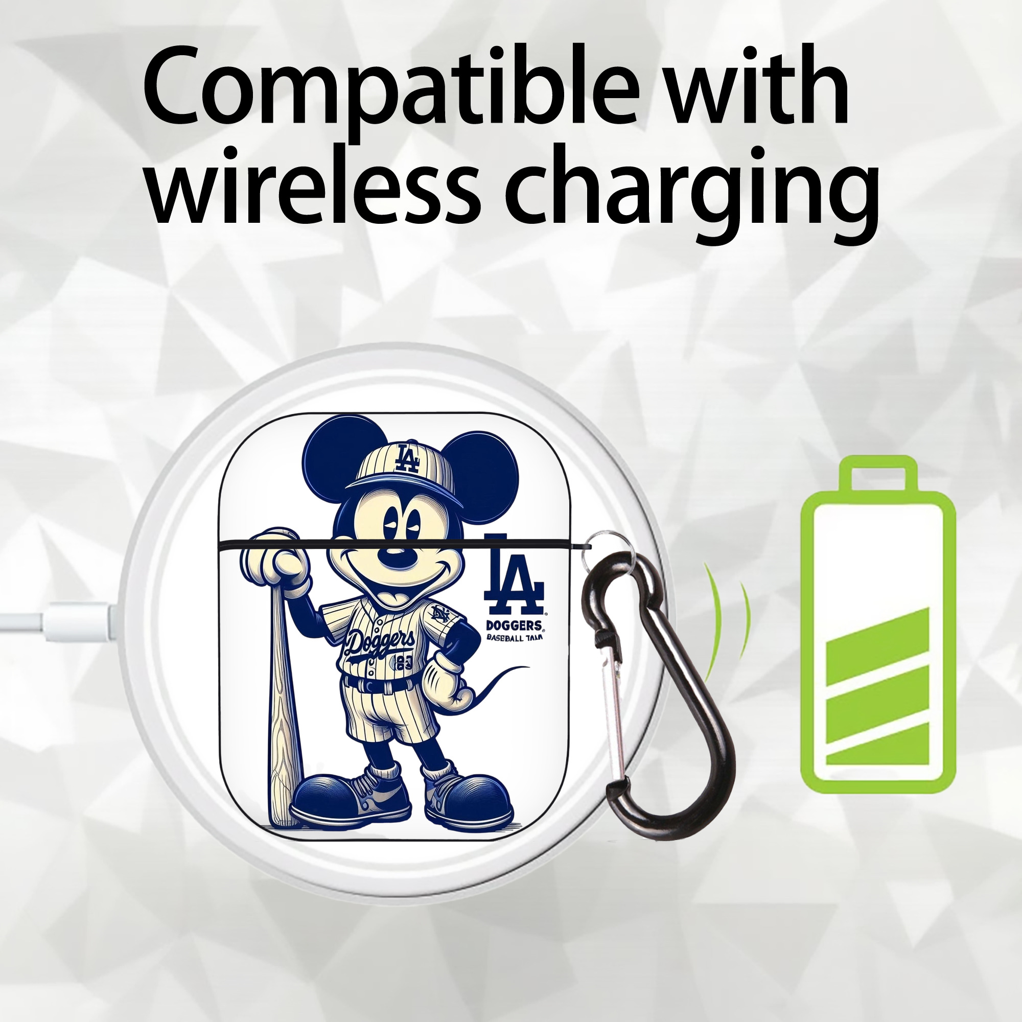  AirPods 2 Case Hard Shell Black, Flexible PC Material, Precise Cutouts, Full Protection, Anti-Fingerprint, Washable, Includes Keychain – Durable & Slim Design