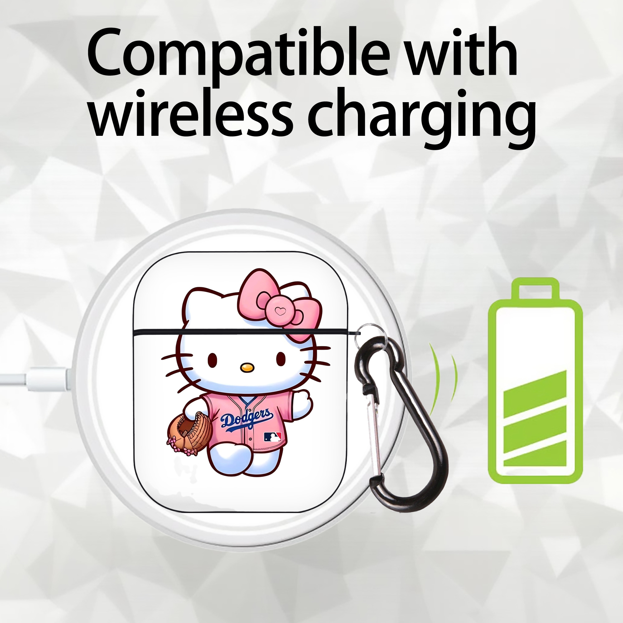  AirPods 2 Case Hard Shell Black, Flexible PC Material, Precise Cutouts, Full Protection, Anti-Fingerprint, Washable, Includes Keychain – Durable & Slim Design