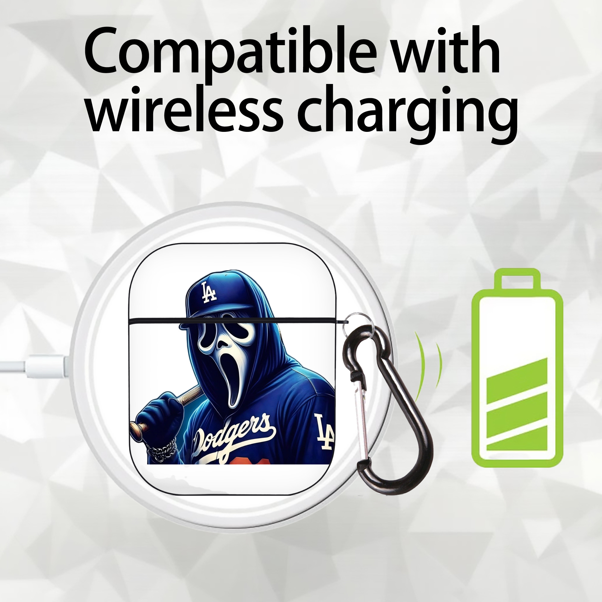  AirPods 2 Case Hard Shell Black, Flexible PC Material, Precise Cutouts, Full Protection, Anti-Fingerprint, Washable, Includes Keychain – Durable & Slim Design