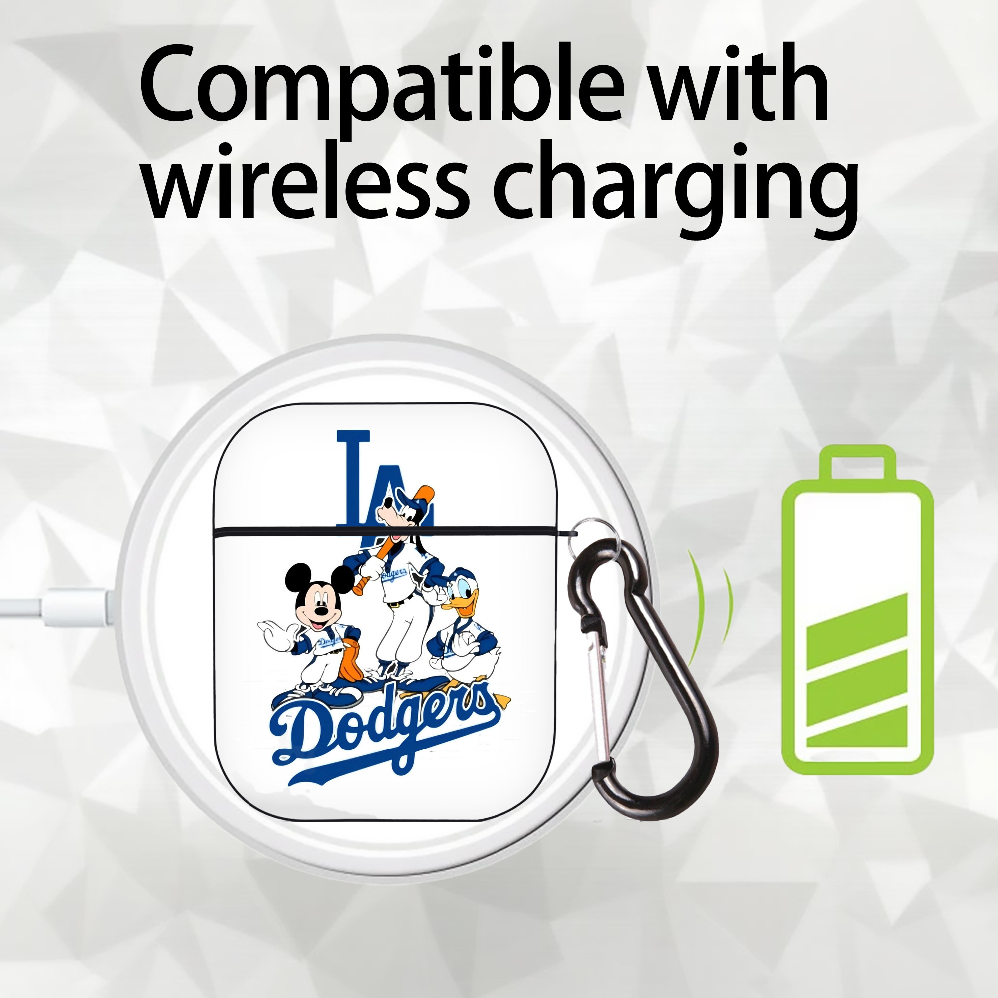  AirPods 2 Case Hard Shell Black, Flexible PC Material, Precise Cutouts, Full Protection, Anti-Fingerprint, Washable, Includes Keychain – Durable & Slim Design