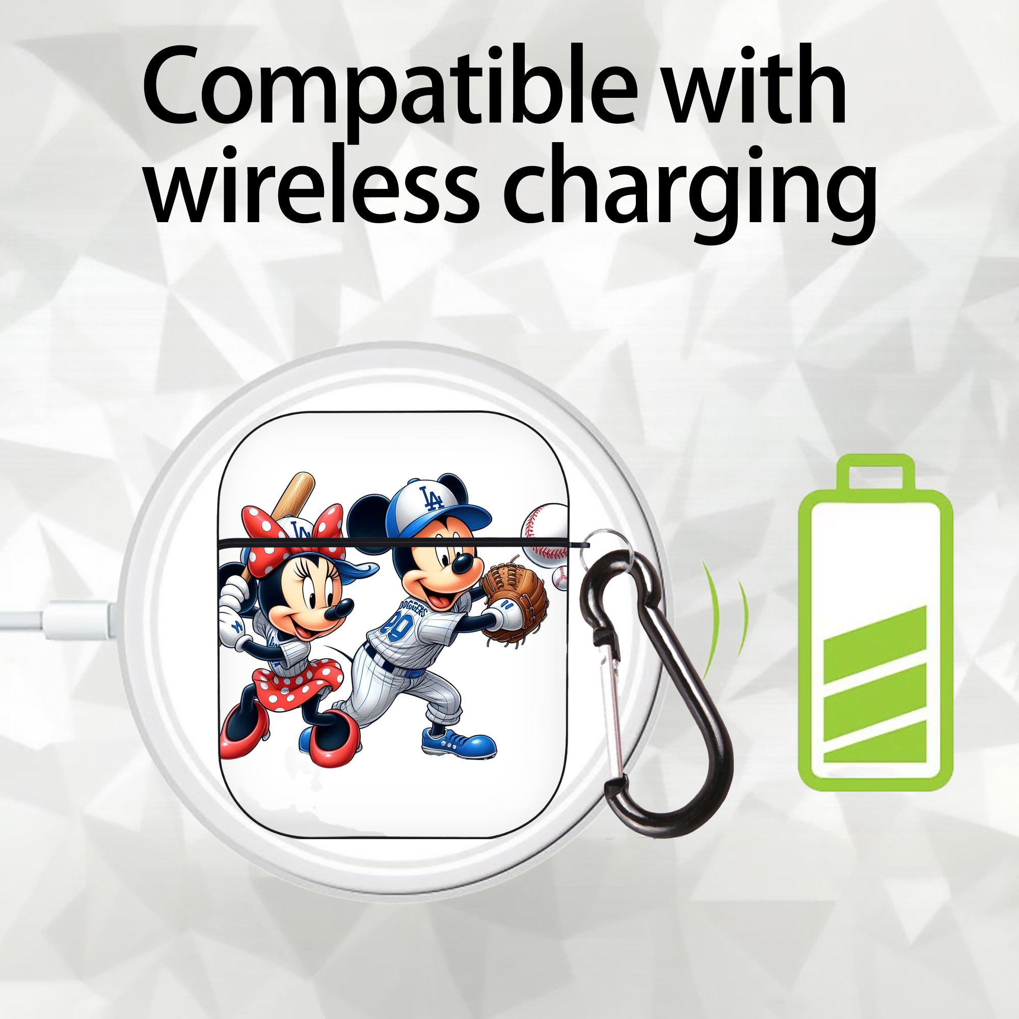  AirPods 2 Case Hard Shell Black, Flexible PC Material, Precise Cutouts, Full Protection, Anti-Fingerprint, Washable, Includes Keychain – Durable & Slim Design