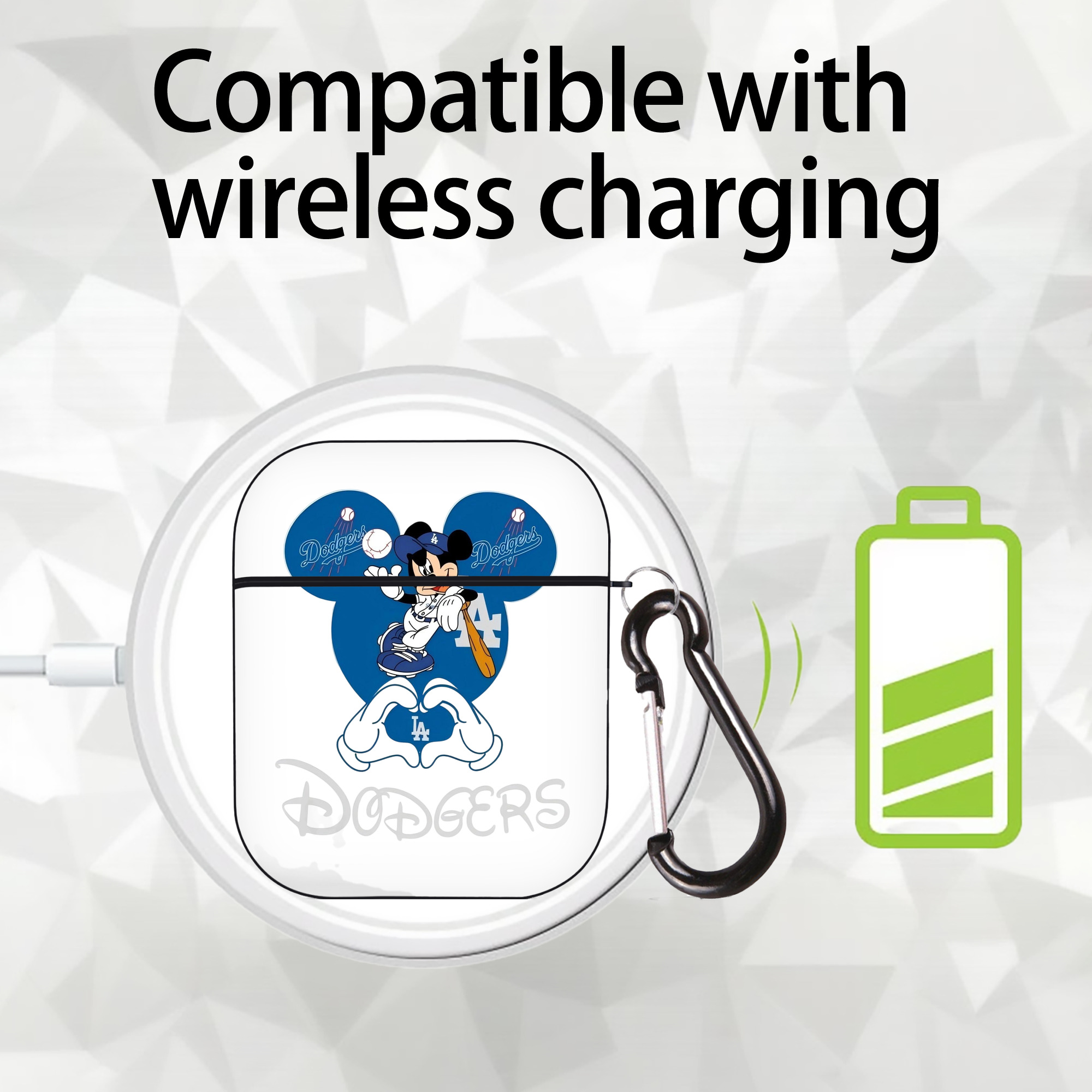  AirPods 2 Case Hard Shell Black, Flexible PC Material, Precise Cutouts, Full Protection, Anti-Fingerprint, Washable, Includes Keychain – Durable & Slim Design