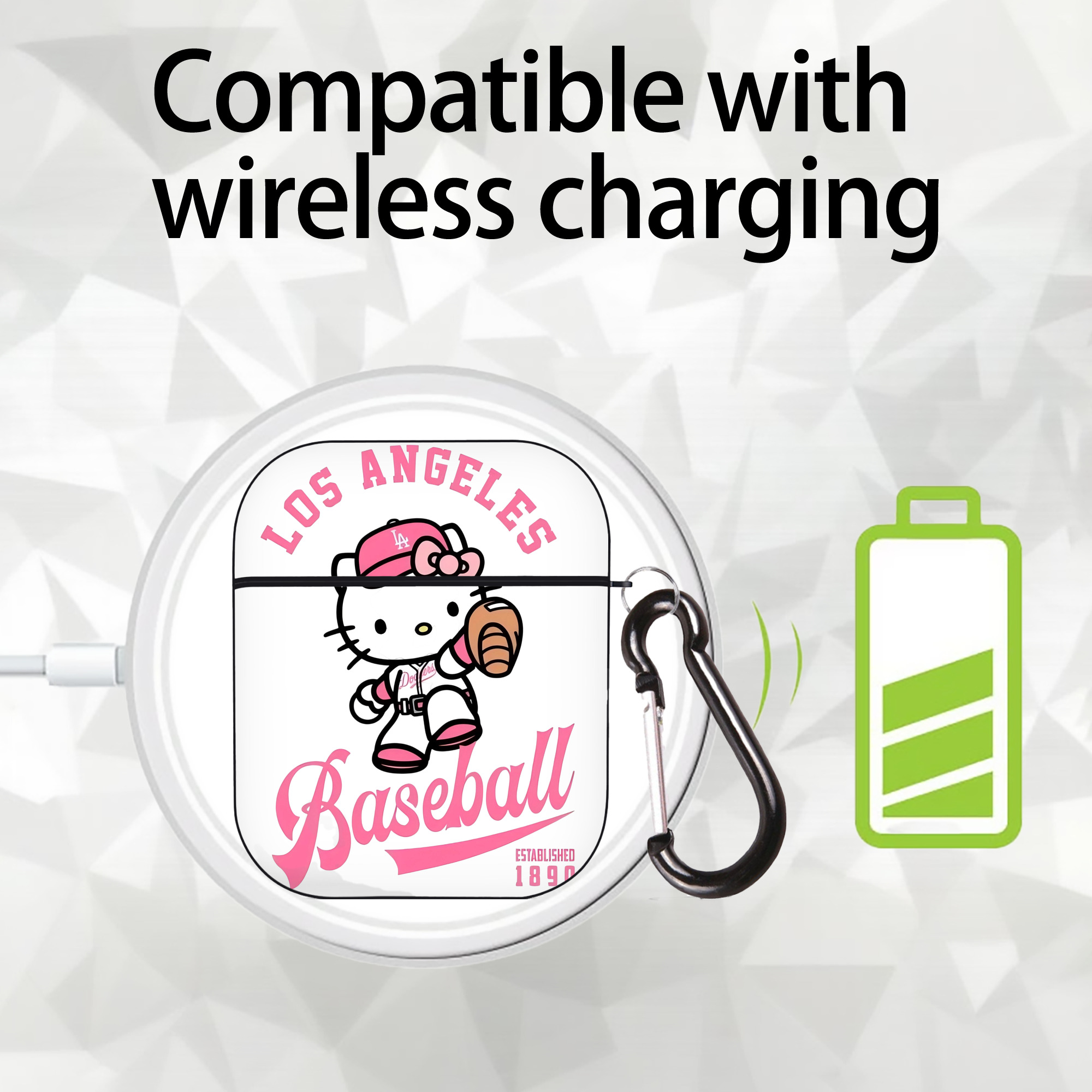  AirPods 2 Case Hard Shell Black, Flexible PC Material, Precise Cutouts, Full Protection, Anti-Fingerprint, Washable, Includes Keychain – Durable & Slim Design