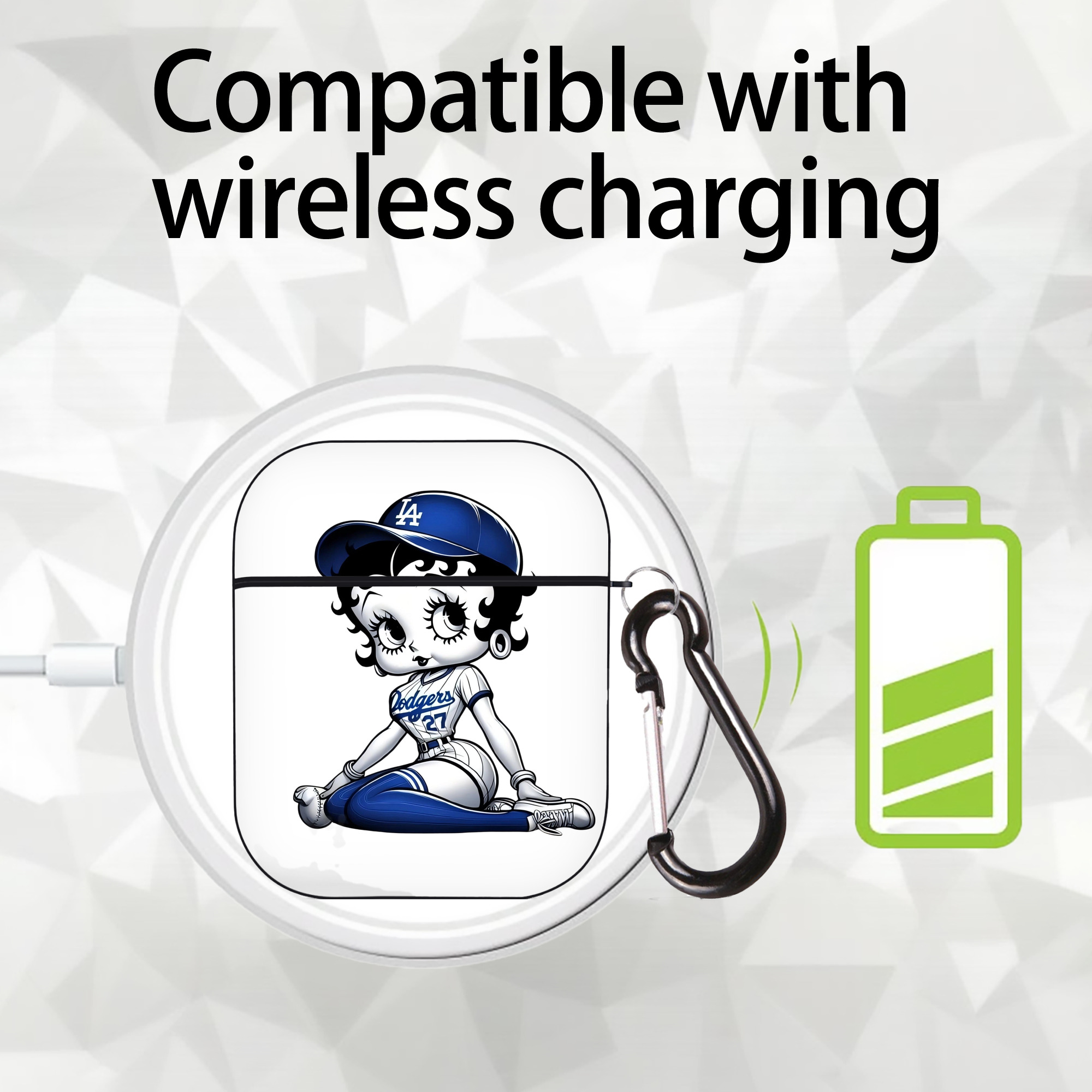  AirPods 2 Case Hard Shell Black, Flexible PC Material, Precise Cutouts, Full Protection, Anti-Fingerprint, Washable, Includes Keychain – Durable & Slim Design