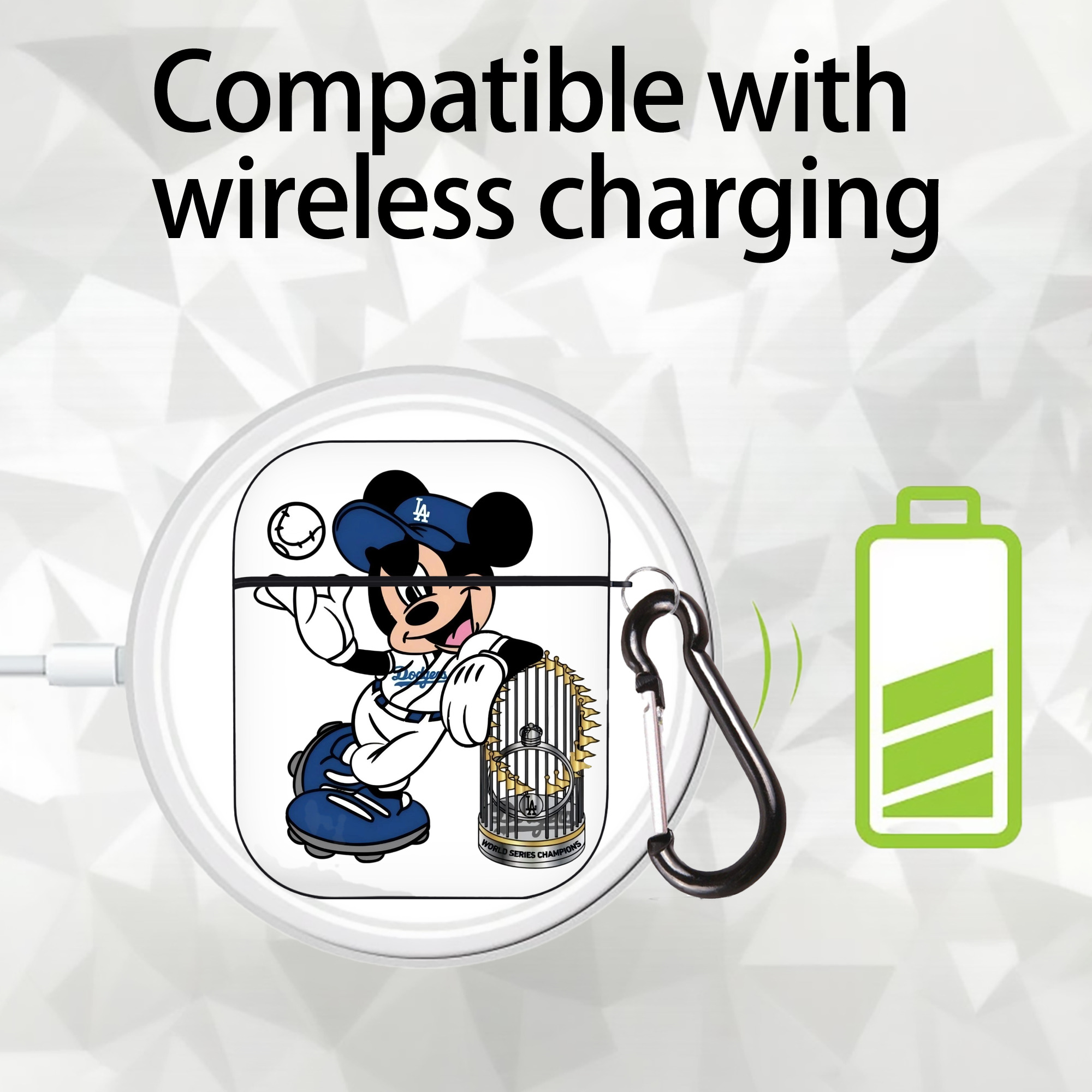  AirPods 2 Case Hard Shell Black, Flexible PC Material, Precise Cutouts, Full Protection, Anti-Fingerprint, Washable, Includes Keychain – Durable & Slim Design