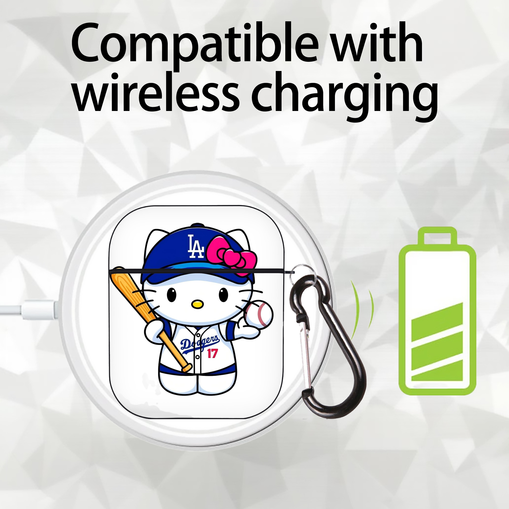  AirPods 2 Case Hard Shell Black, Flexible PC Material, Precise Cutouts, Full Protection, Anti-Fingerprint, Washable, Includes Keychain – Durable & Slim Design