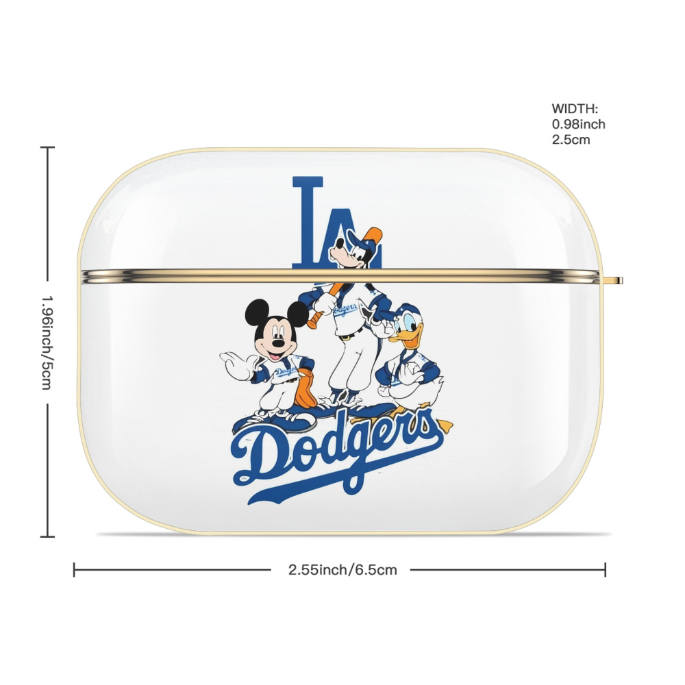  Luxury Gold AirPods Pro Case With Keychain, Flexible PC Material, Full Protection, Precise Cutouts, Anti-Fingerprint, Washable, Durable Design