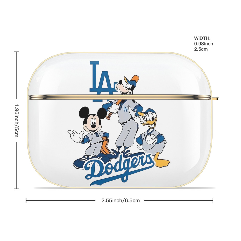  Luxury Gold AirPods Pro Case With Keychain, Flexible PC Material, Full Protection, Precise Cutouts, Anti-Fingerprint, Washable, Durable Design