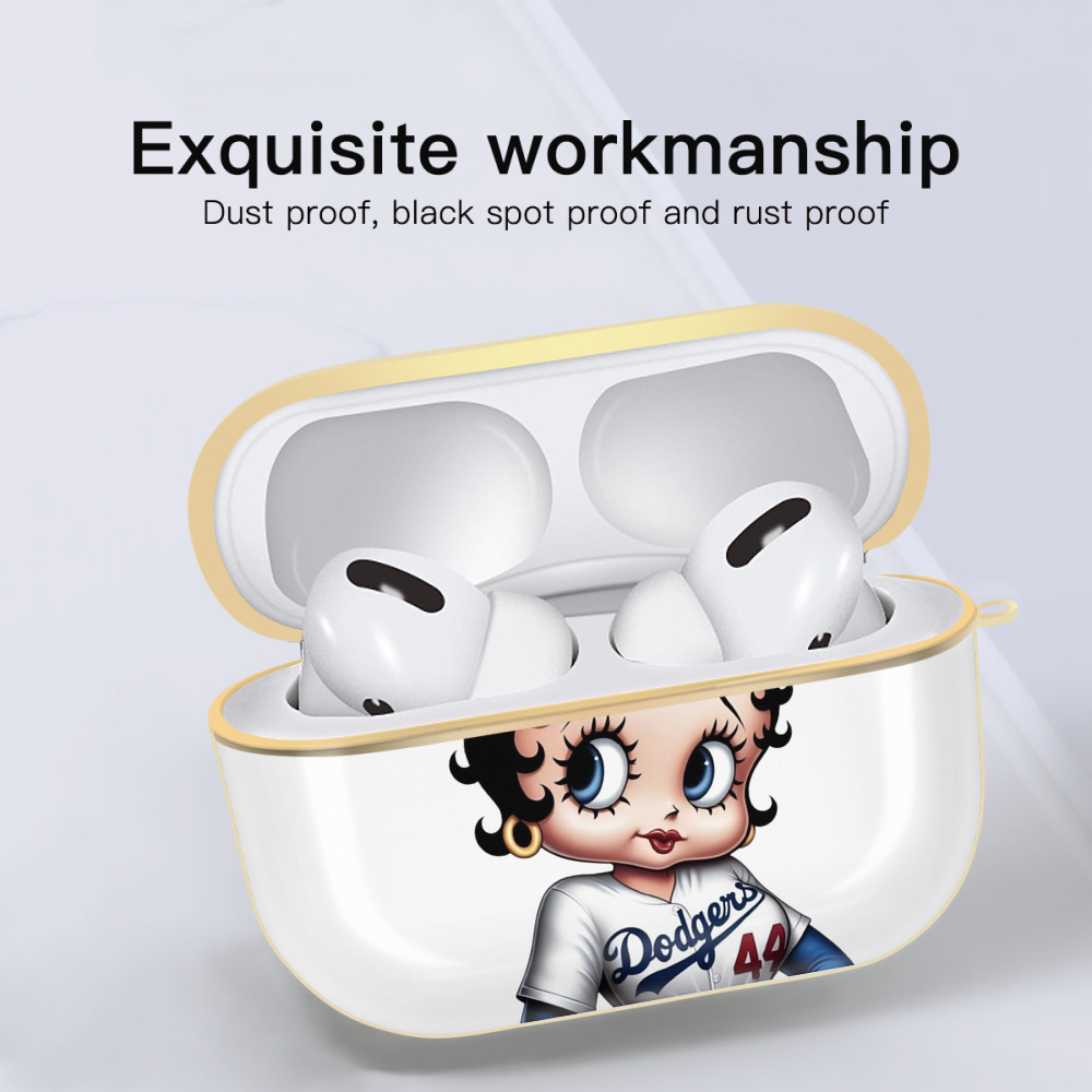  Luxury Gold AirPods Pro Case With Keychain, Flexible PC Material, Full Protection, Precise Cutouts, Anti-Fingerprint, Washable, Durable Design