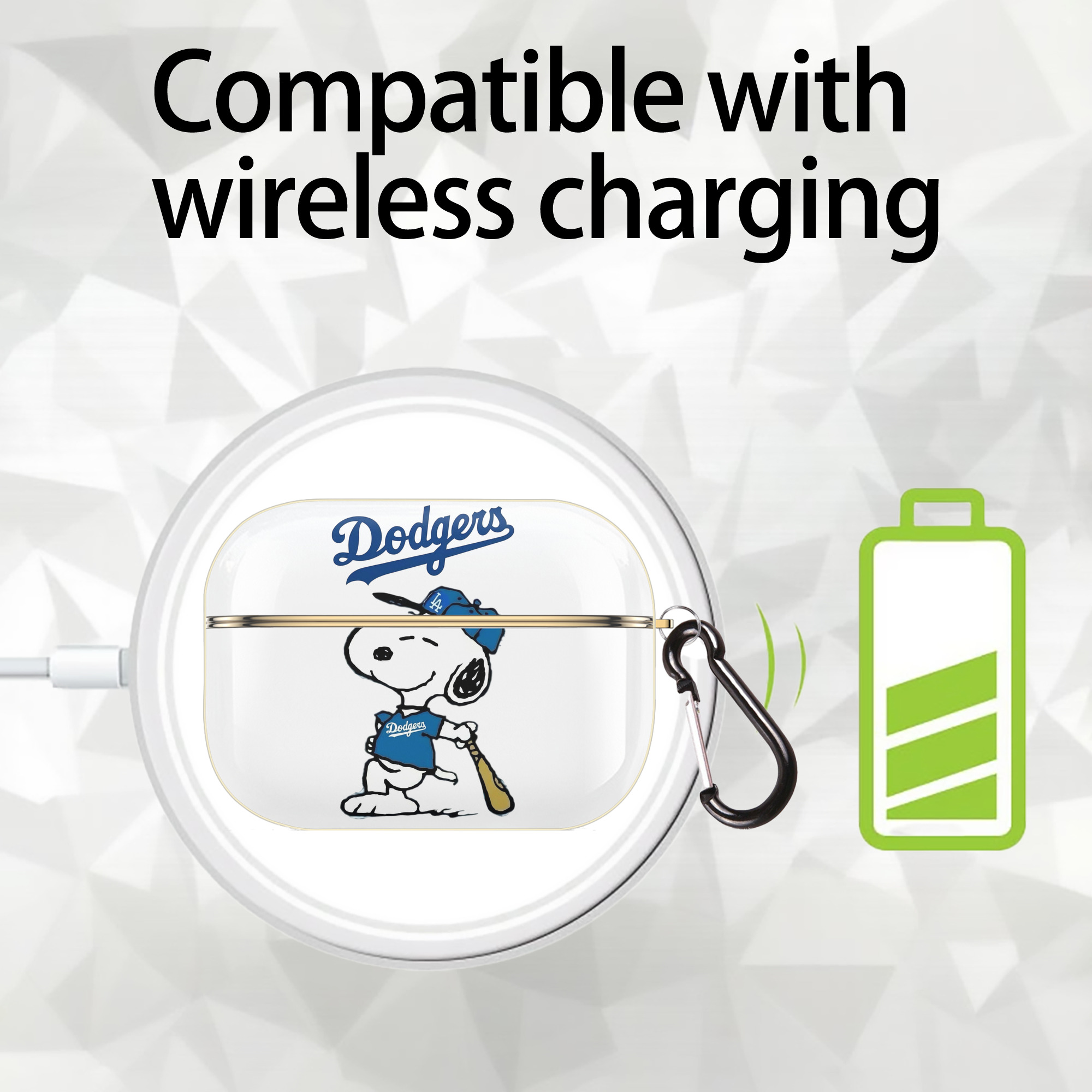  Luxury Gold AirPods Pro Case With Keychain, Flexible PC Material, Full Protection, Precise Cutouts, Anti-Fingerprint, Washable, Durable Design