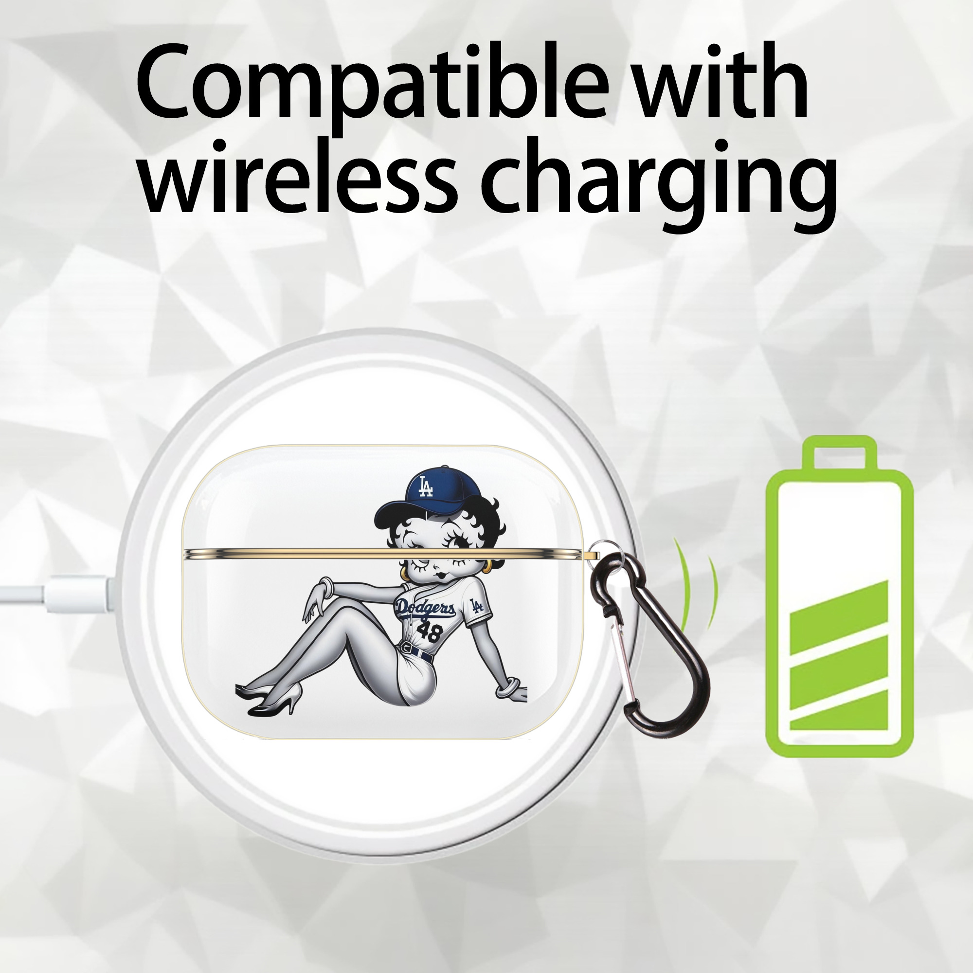  Luxury Gold AirPods Pro Case With Keychain, Flexible PC Material, Full Protection, Precise Cutouts, Anti-Fingerprint, Washable, Durable Design