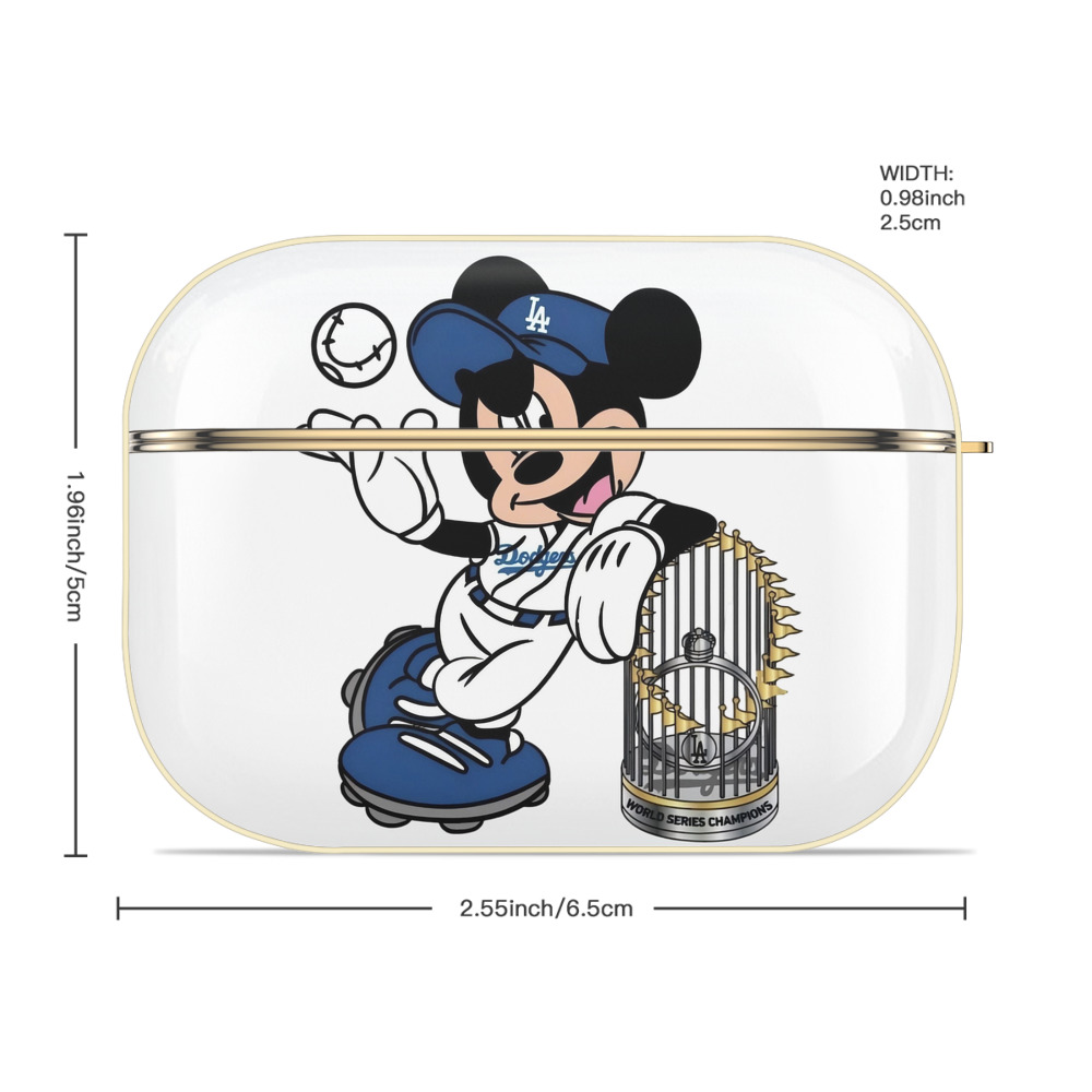  Luxury Gold AirPods Pro Case With Keychain, Flexible PC Material, Full Protection, Precise Cutouts, Anti-Fingerprint, Washable, Durable Design