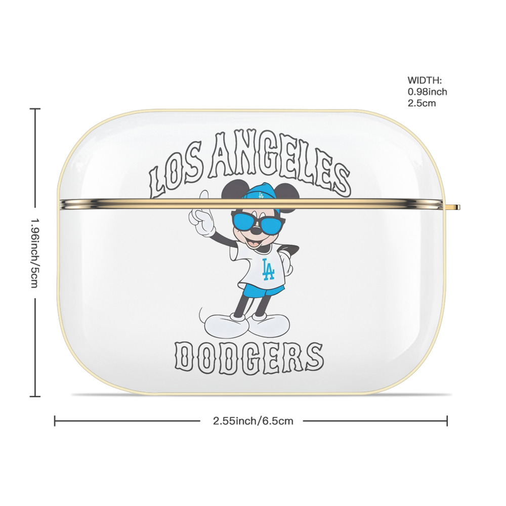  Luxury Gold AirPods Pro Case With Keychain, Flexible PC Material, Full Protection, Precise Cutouts, Anti-Fingerprint, Washable, Durable Design