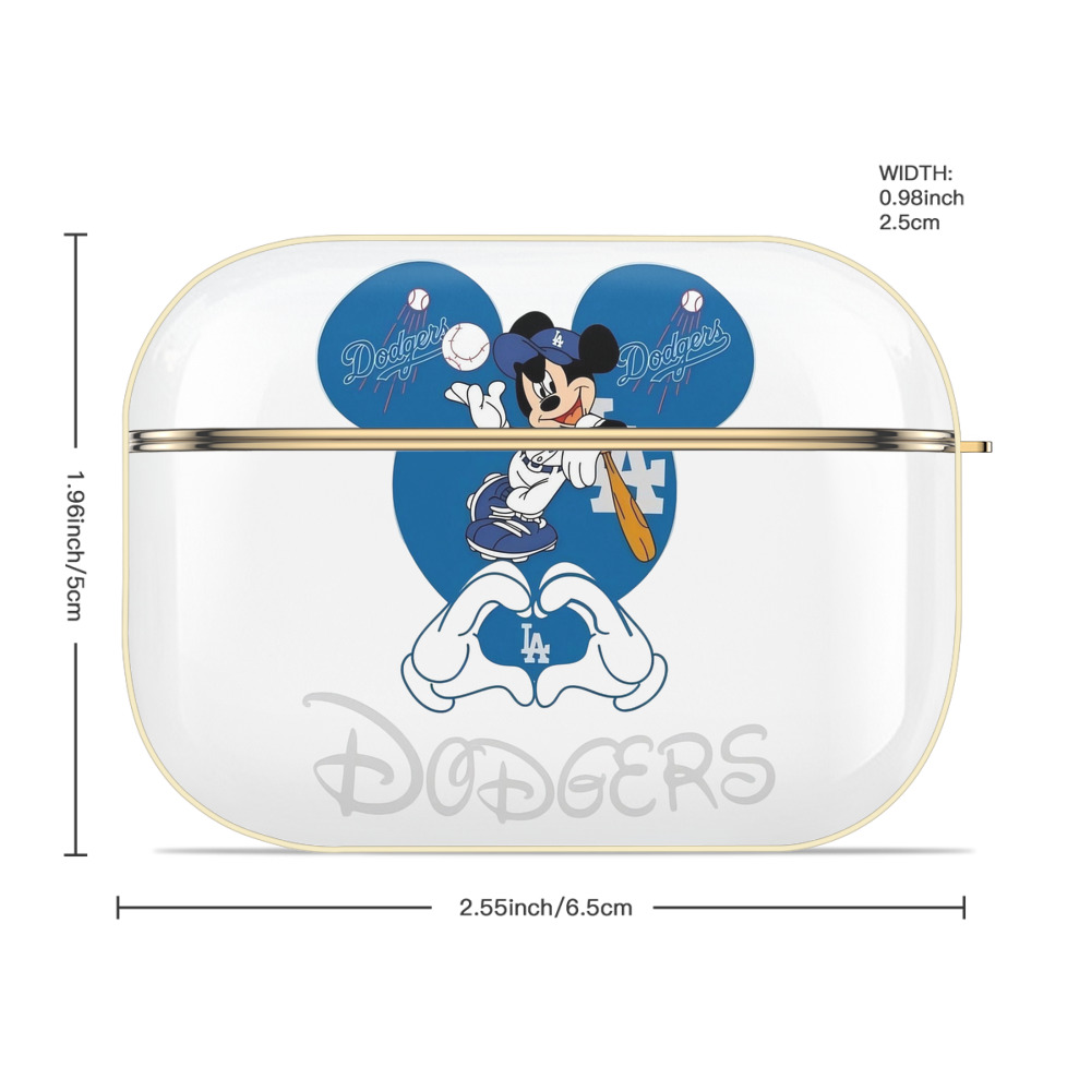  Luxury Gold AirPods Pro Case With Keychain, Flexible PC Material, Full Protection, Precise Cutouts, Anti-Fingerprint, Washable, Durable Design