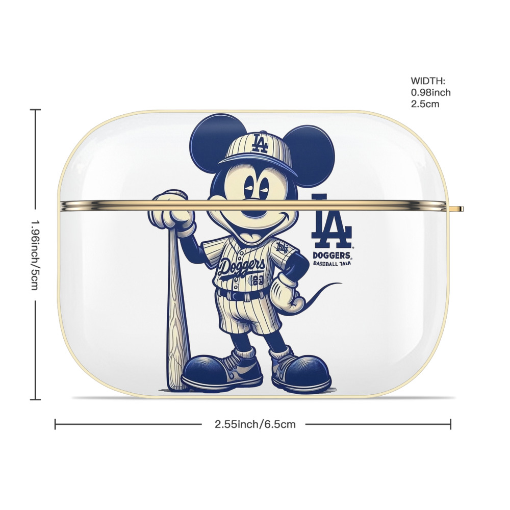  Luxury Gold AirPods Pro Case With Keychain, Flexible PC Material, Full Protection, Precise Cutouts, Anti-Fingerprint, Washable, Durable Design