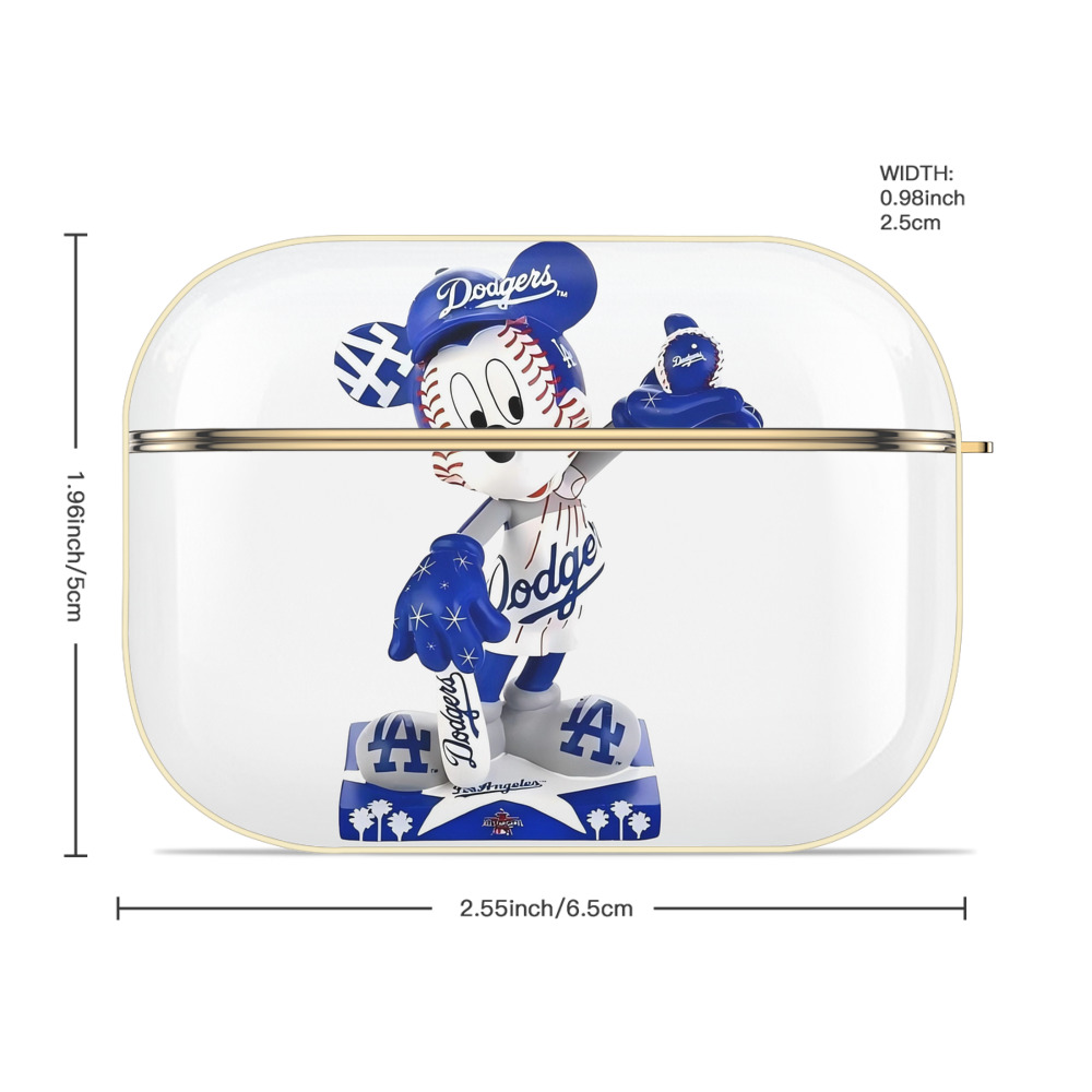  Luxury Gold AirPods Pro Case With Keychain, Flexible PC Material, Full Protection, Precise Cutouts, Anti-Fingerprint, Washable, Durable Design