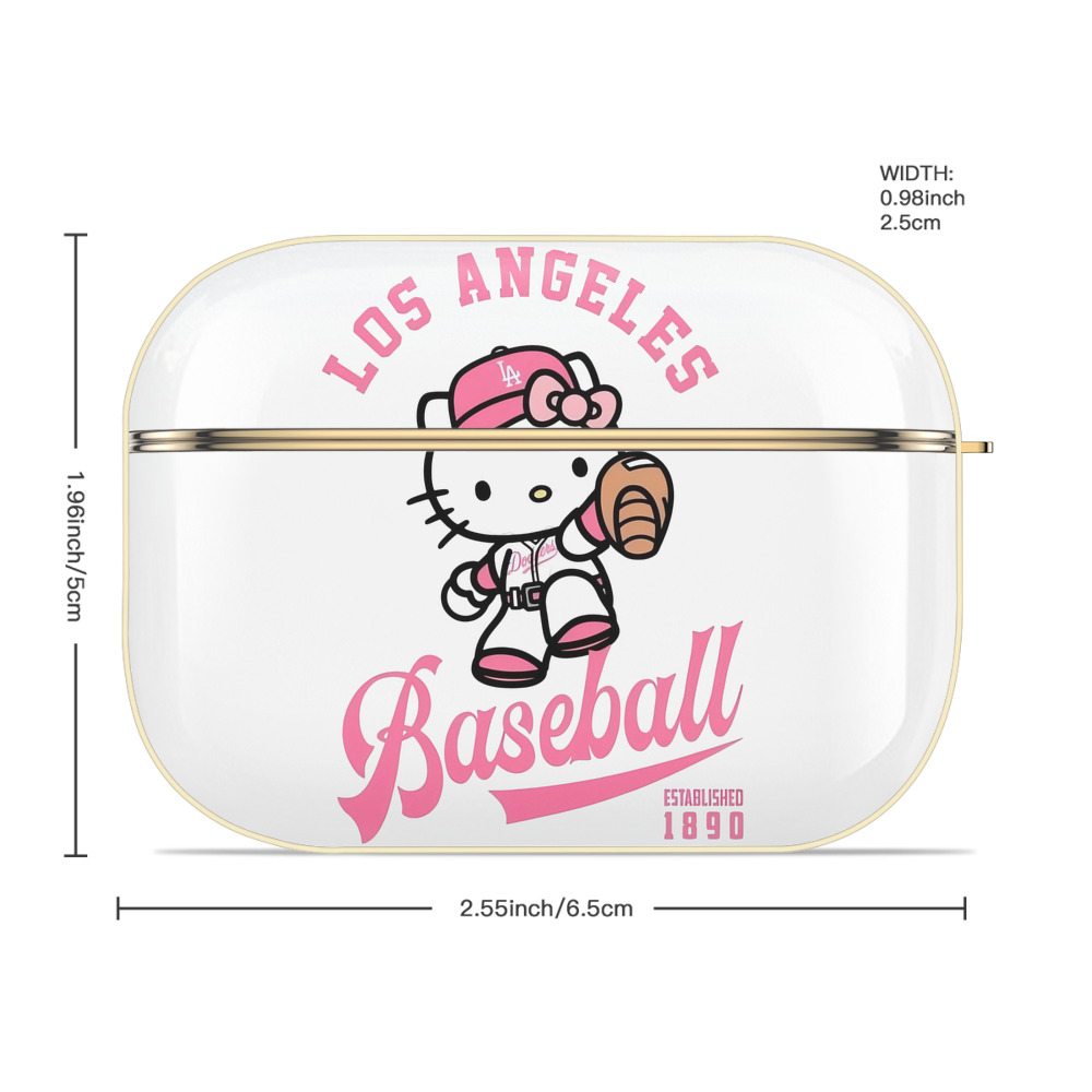  Luxury Gold AirPods Pro Case With Keychain, Flexible PC Material, Full Protection, Precise Cutouts, Anti-Fingerprint, Washable, Durable Design