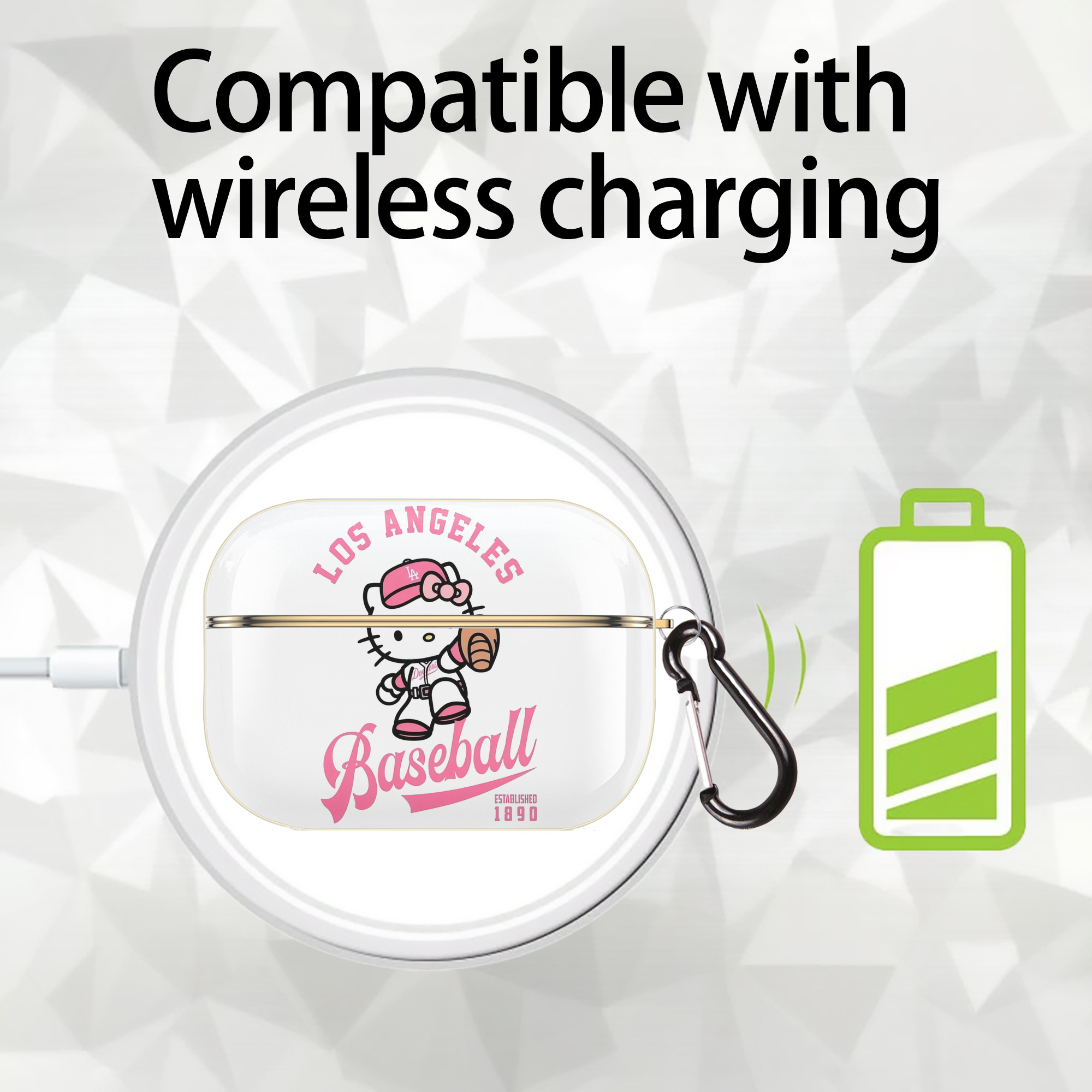  Luxury Gold AirPods Pro Case With Keychain, Flexible PC Material, Full Protection, Precise Cutouts, Anti-Fingerprint, Washable, Durable Design