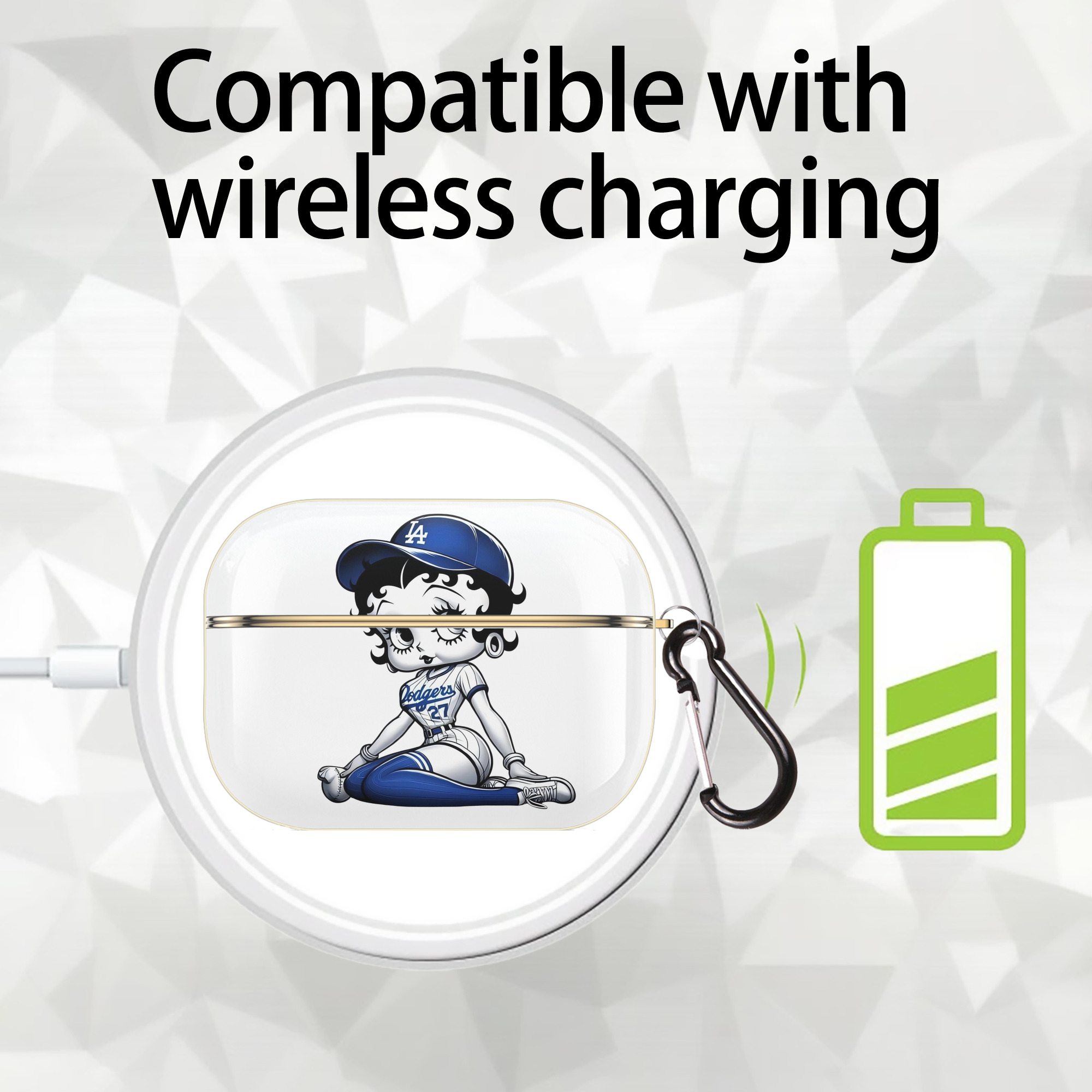  Luxury Gold AirPods Pro Case With Keychain, Flexible PC Material, Full Protection, Precise Cutouts, Anti-Fingerprint, Washable, Durable Design