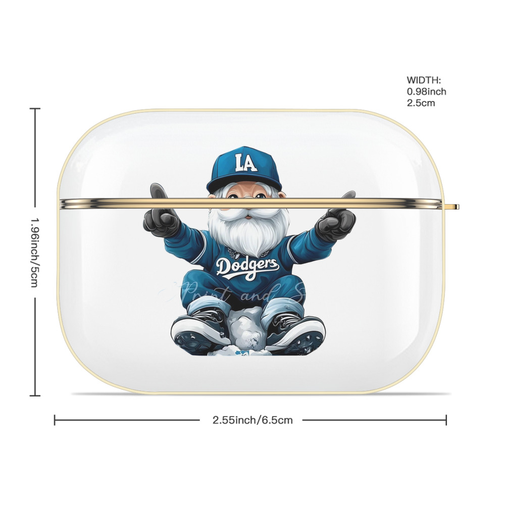  Luxury Gold AirPods Pro Case With Keychain, Flexible PC Material, Full Protection, Precise Cutouts, Anti-Fingerprint, Washable, Durable Design