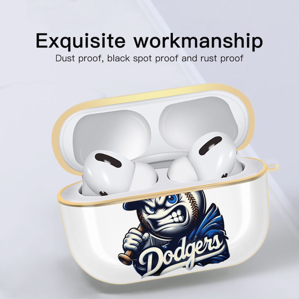  Luxury Gold AirPods Pro Case With Keychain, Flexible PC Material, Full Protection, Precise Cutouts, Anti-Fingerprint, Washable, Durable Design