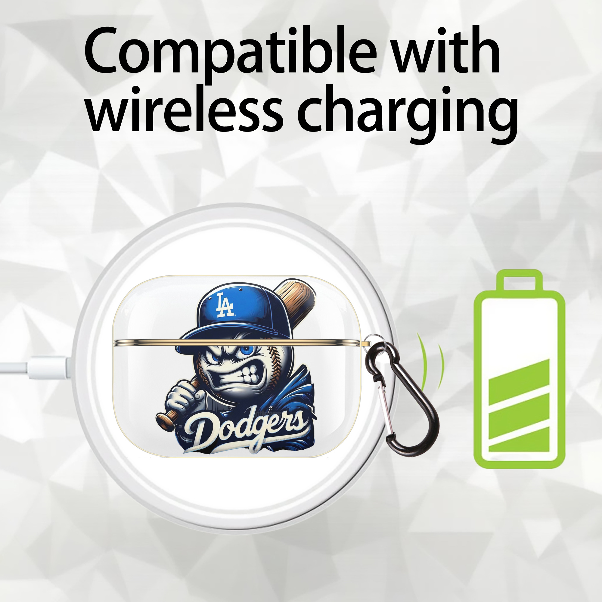  Luxury Gold AirPods Pro Case With Keychain, Flexible PC Material, Full Protection, Precise Cutouts, Anti-Fingerprint, Washable, Durable Design