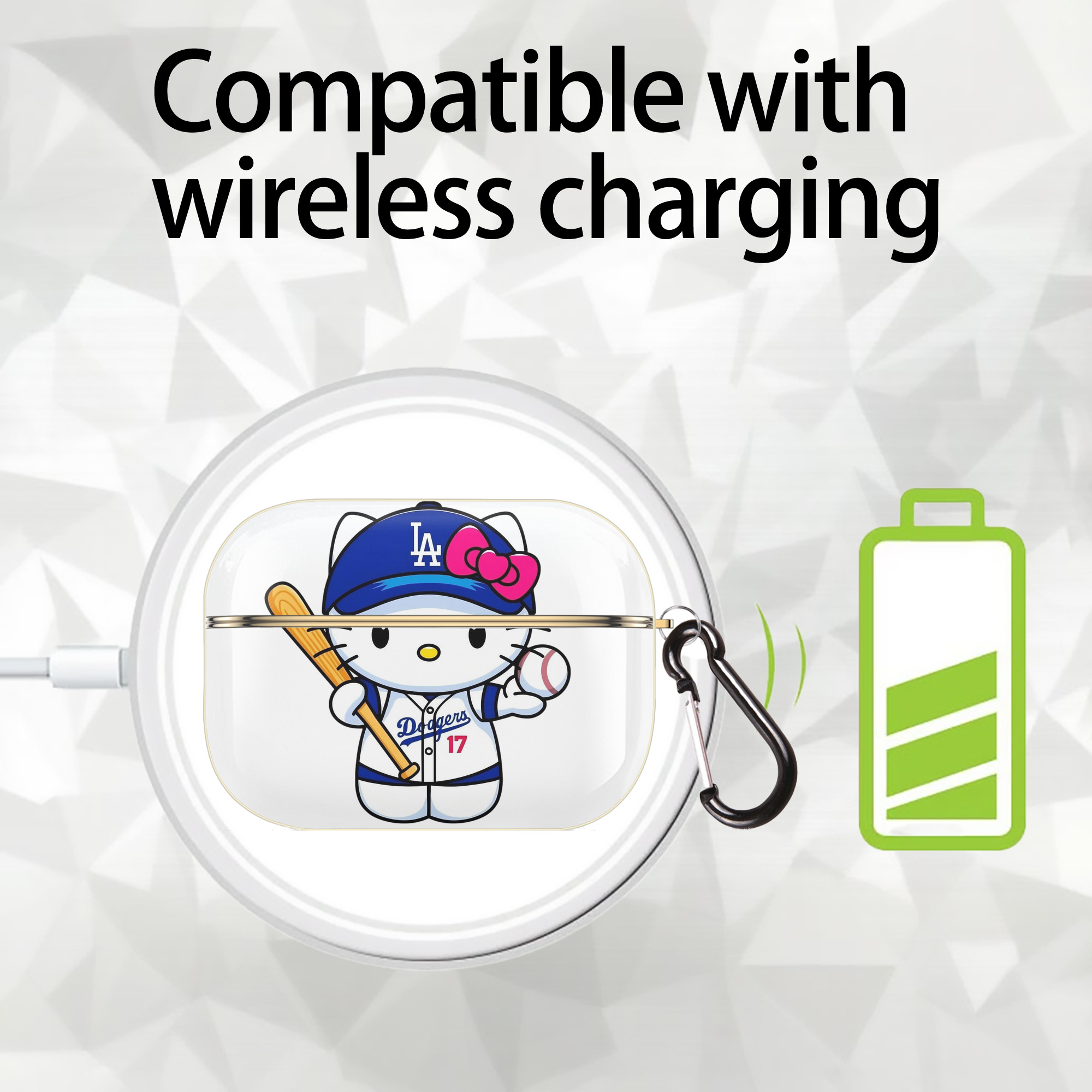  Luxury Gold AirPods Pro Case With Keychain, Flexible PC Material, Full Protection, Precise Cutouts, Anti-Fingerprint, Washable, Durable Design