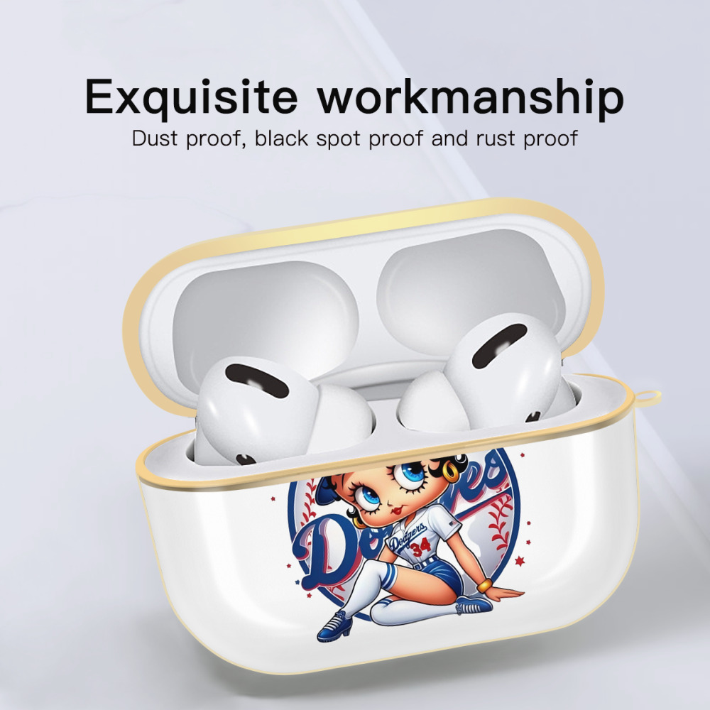  Luxury Gold AirPods Pro Case With Keychain, Flexible PC Material, Full Protection, Precise Cutouts, Anti-Fingerprint, Washable, Durable Design