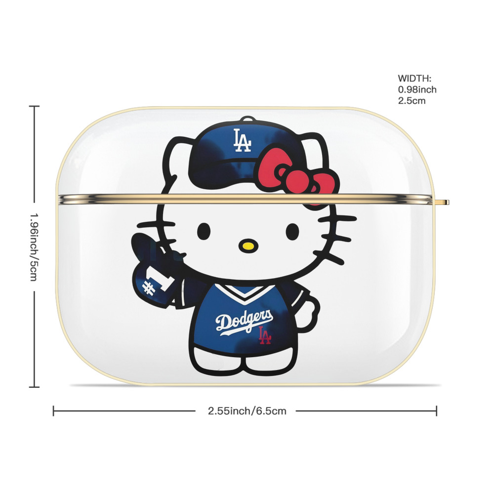  Luxury Gold AirPods Pro Case With Keychain, Flexible PC Material, Full Protection, Precise Cutouts, Anti-Fingerprint, Washable, Durable Design