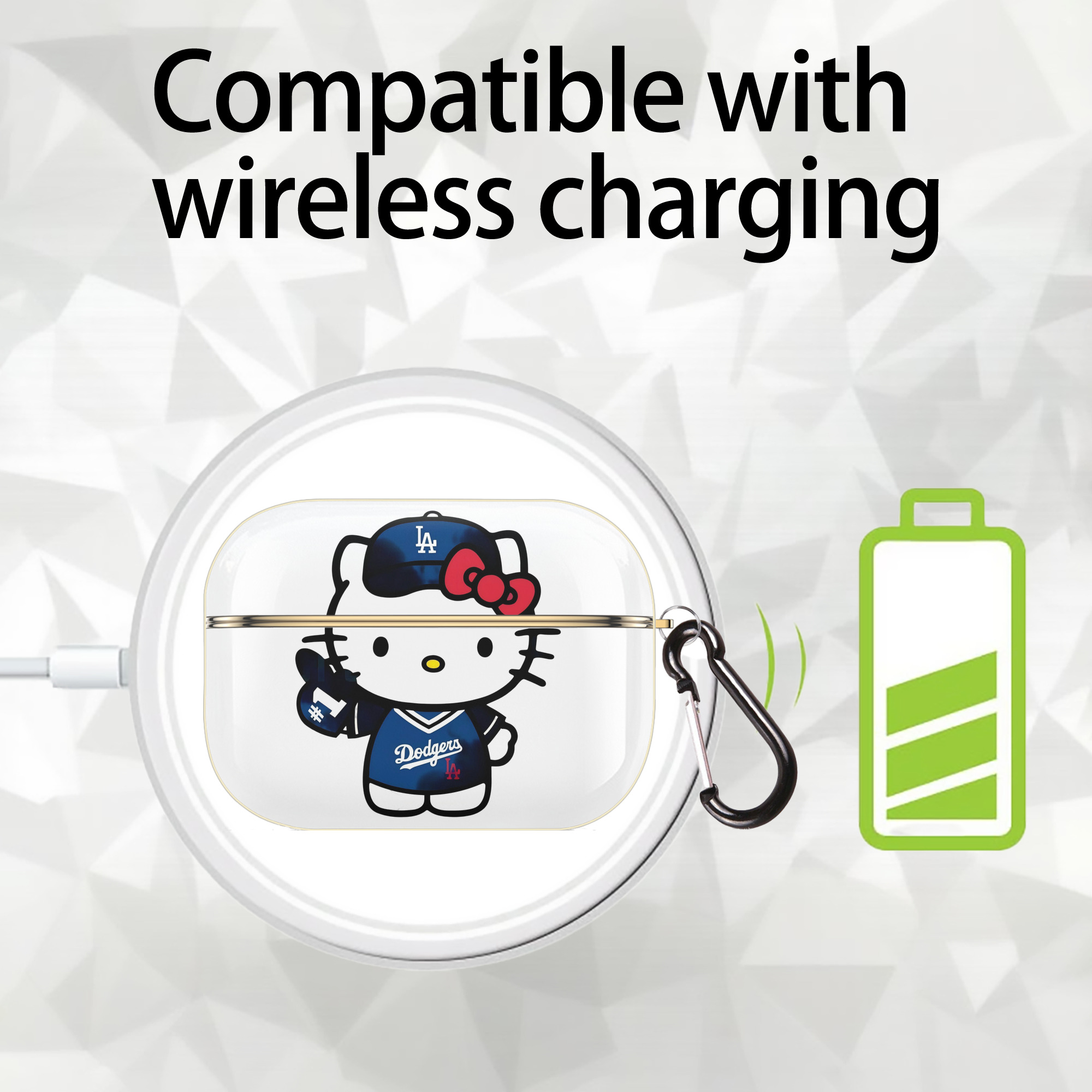  Luxury Gold AirPods Pro Case With Keychain, Flexible PC Material, Full Protection, Precise Cutouts, Anti-Fingerprint, Washable, Durable Design