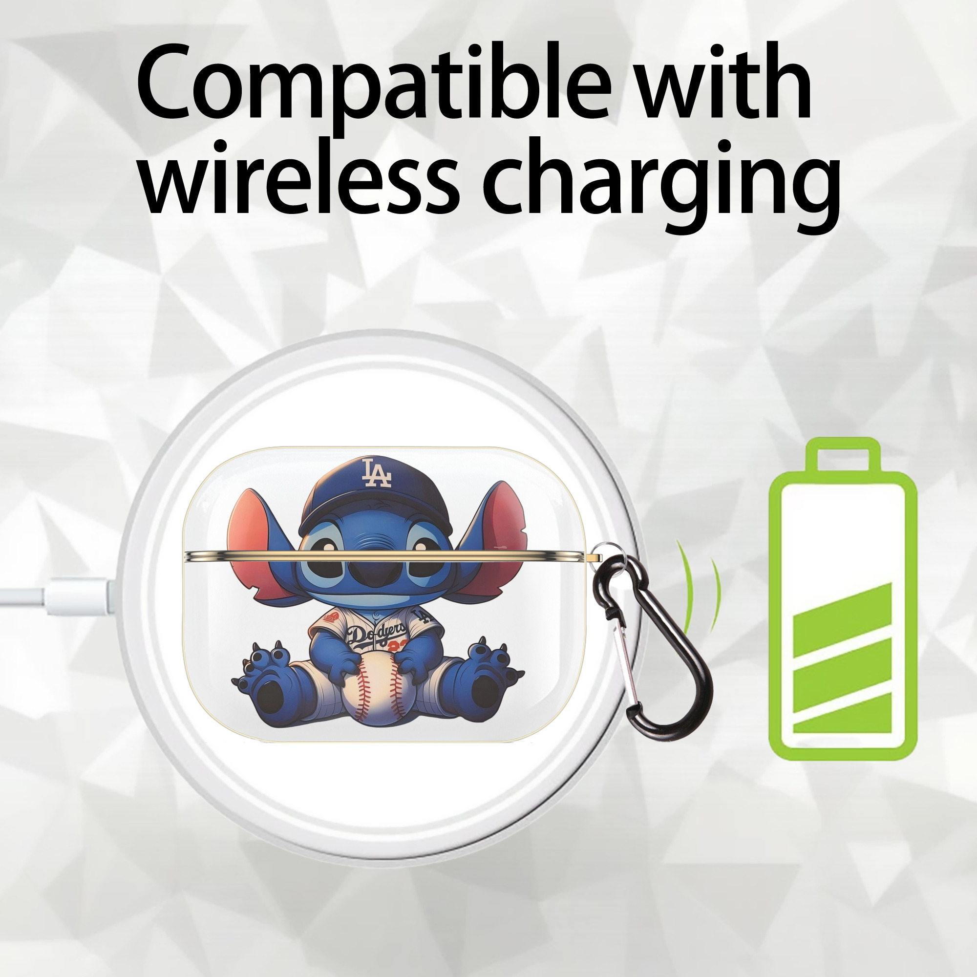  Luxury Gold AirPods Pro Case With Keychain, Flexible PC Material, Full Protection, Precise Cutouts, Anti-Fingerprint, Washable, Durable Design