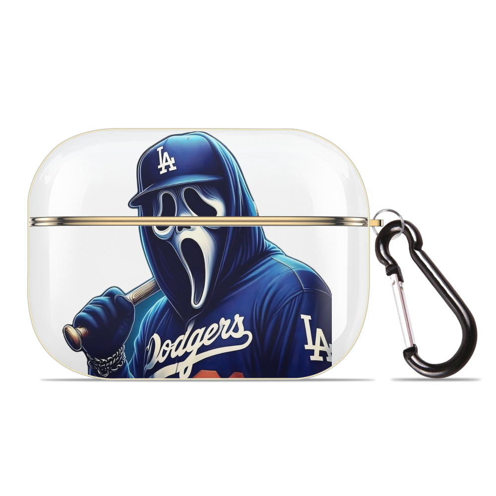  Luxury Gold AirPods Pro Case With Keychain, Flexible PC Material, Full Protection, Precise Cutouts, Anti-Fingerprint, Washable, Durable Design