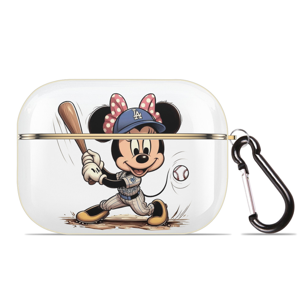  Luxury Gold AirPods Pro Case With Keychain, Flexible PC Material, Full Protection, Precise Cutouts, Anti-Fingerprint, Washable, Durable Design