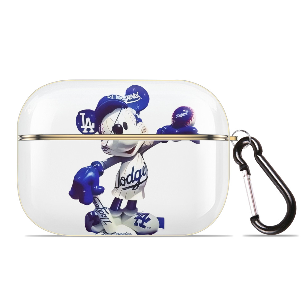  Luxury Gold AirPods Pro Case With Keychain, Flexible PC Material, Full Protection, Precise Cutouts, Anti-Fingerprint, Washable, Durable Design