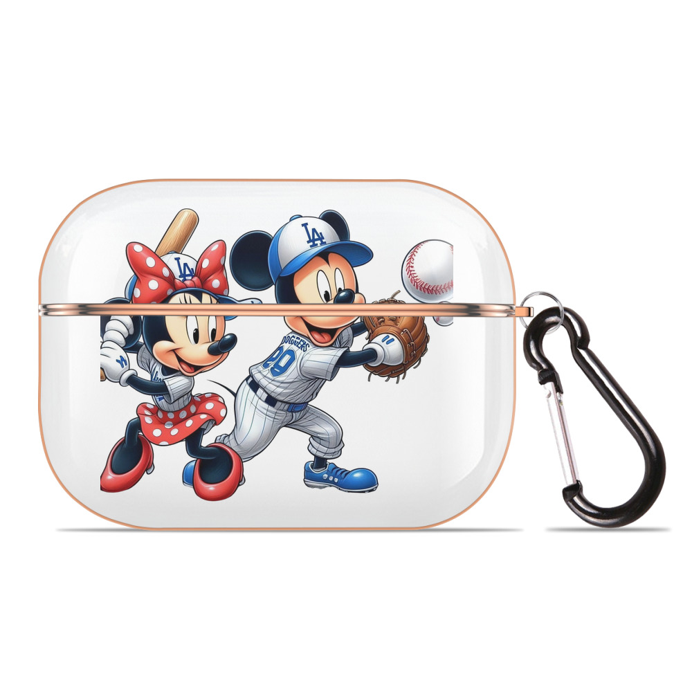  AirPods Pro Protective Case Rose Gold, Flexible PC Material, Precise Fit, Anti-Slip Cover, Full Protection, Fingerprint Resistant, Washable With Keychain