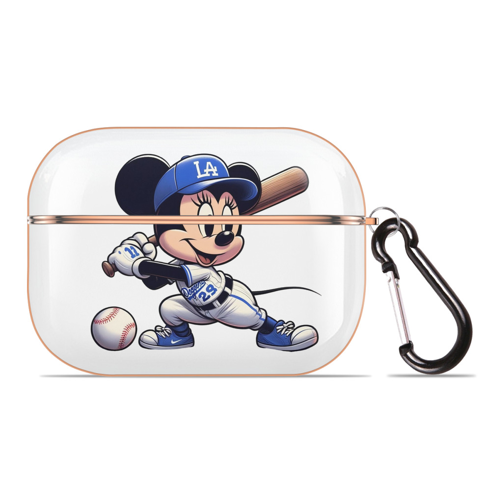  AirPods Pro Protective Case Rose Gold, Flexible PC Material, Precise Fit, Anti-Slip Cover, Full Protection, Fingerprint Resistant, Washable With Keychain