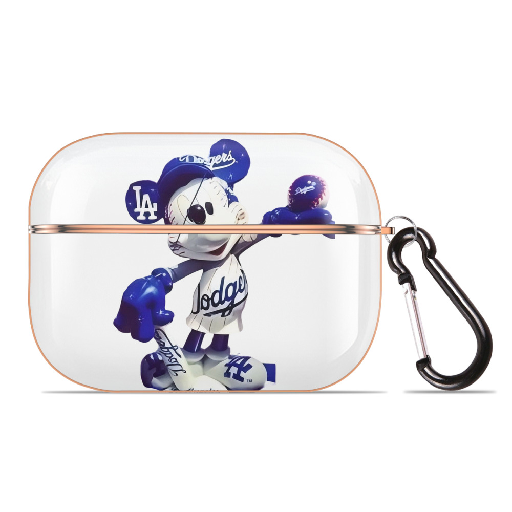  AirPods Pro Protective Case Rose Gold, Flexible PC Material, Precise Fit, Anti-Slip Cover, Full Protection, Fingerprint Resistant, Washable With Keychain