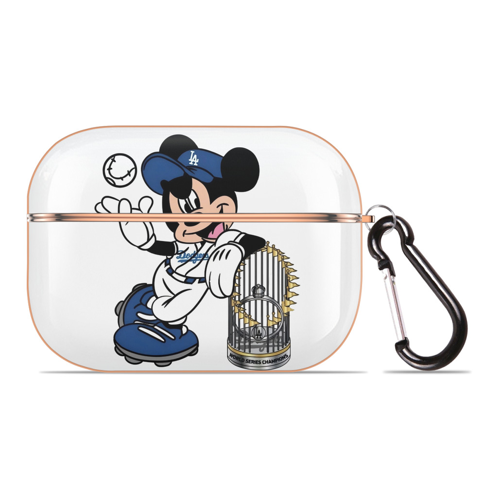  AirPods Pro Protective Case Rose Gold, Flexible PC Material, Precise Fit, Anti-Slip Cover, Full Protection, Fingerprint Resistant, Washable With Keychain