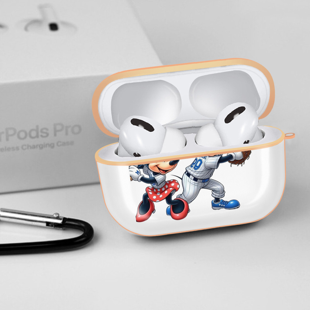  AirPods Pro Protective Case Rose Gold, Flexible PC Material, Precise Fit, Anti-Slip Cover, Full Protection, Fingerprint Resistant, Washable With Keychain