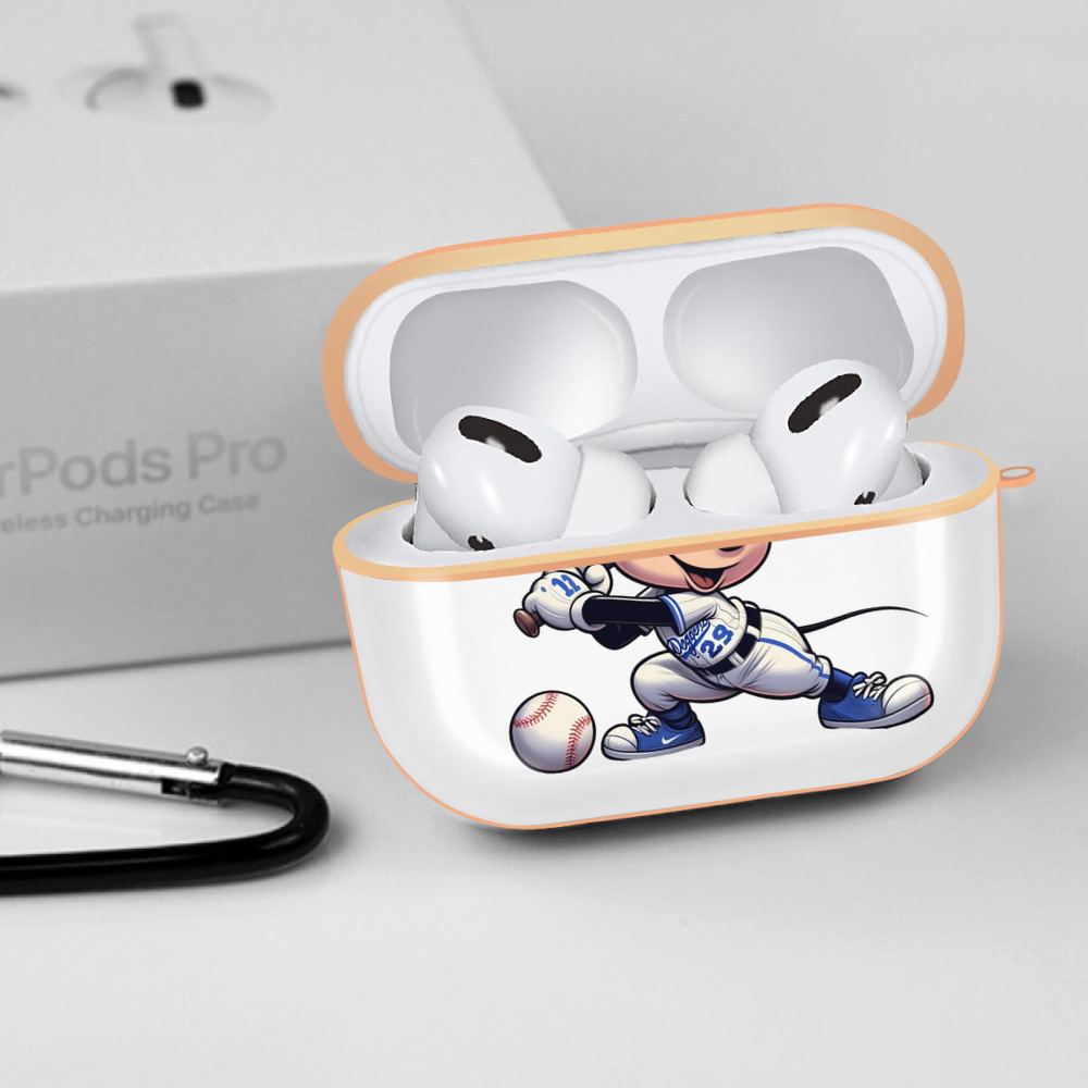  AirPods Pro Protective Case Rose Gold, Flexible PC Material, Precise Fit, Anti-Slip Cover, Full Protection, Fingerprint Resistant, Washable With Keychain